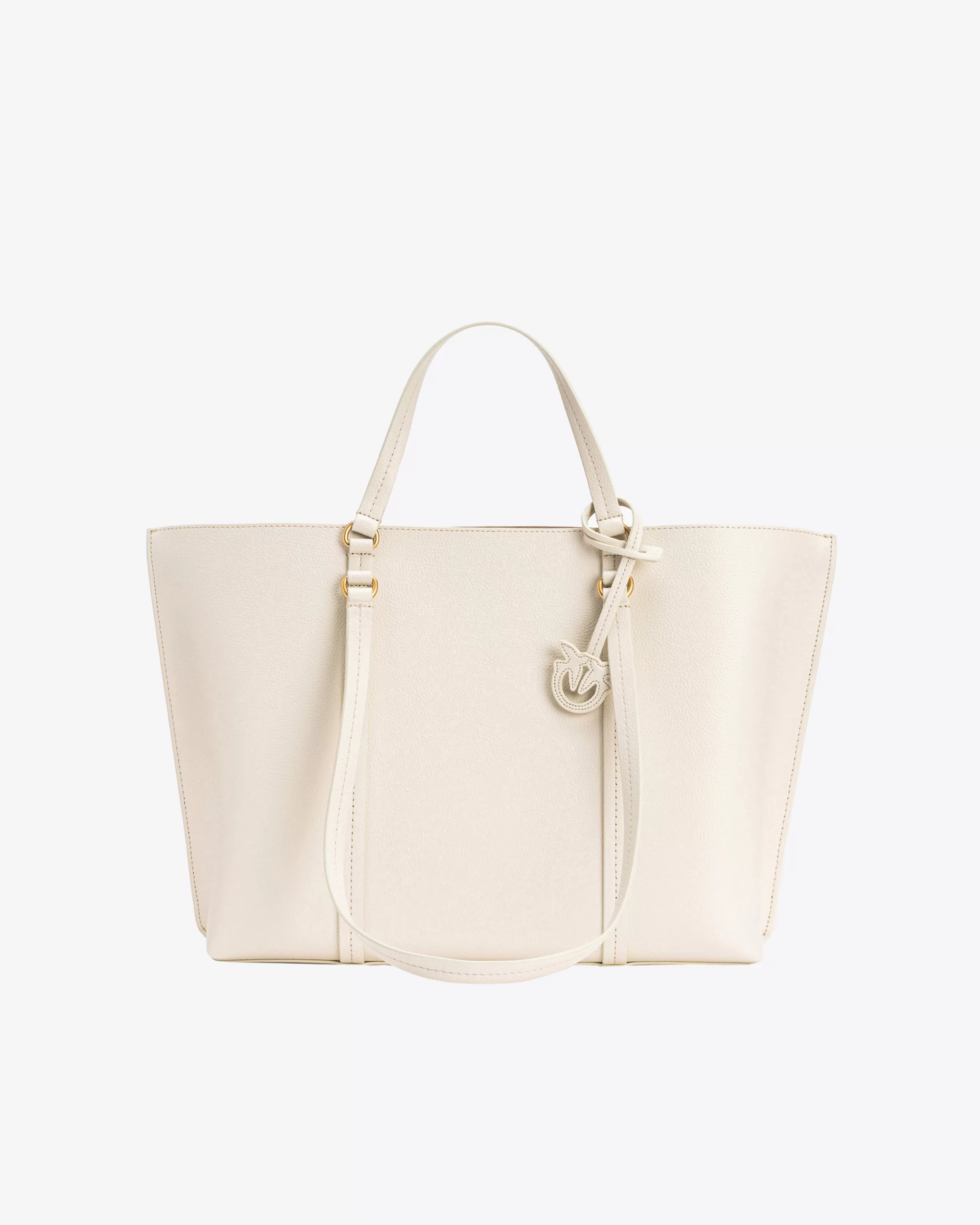 PINKO Large tumbled leather Shopper Bag