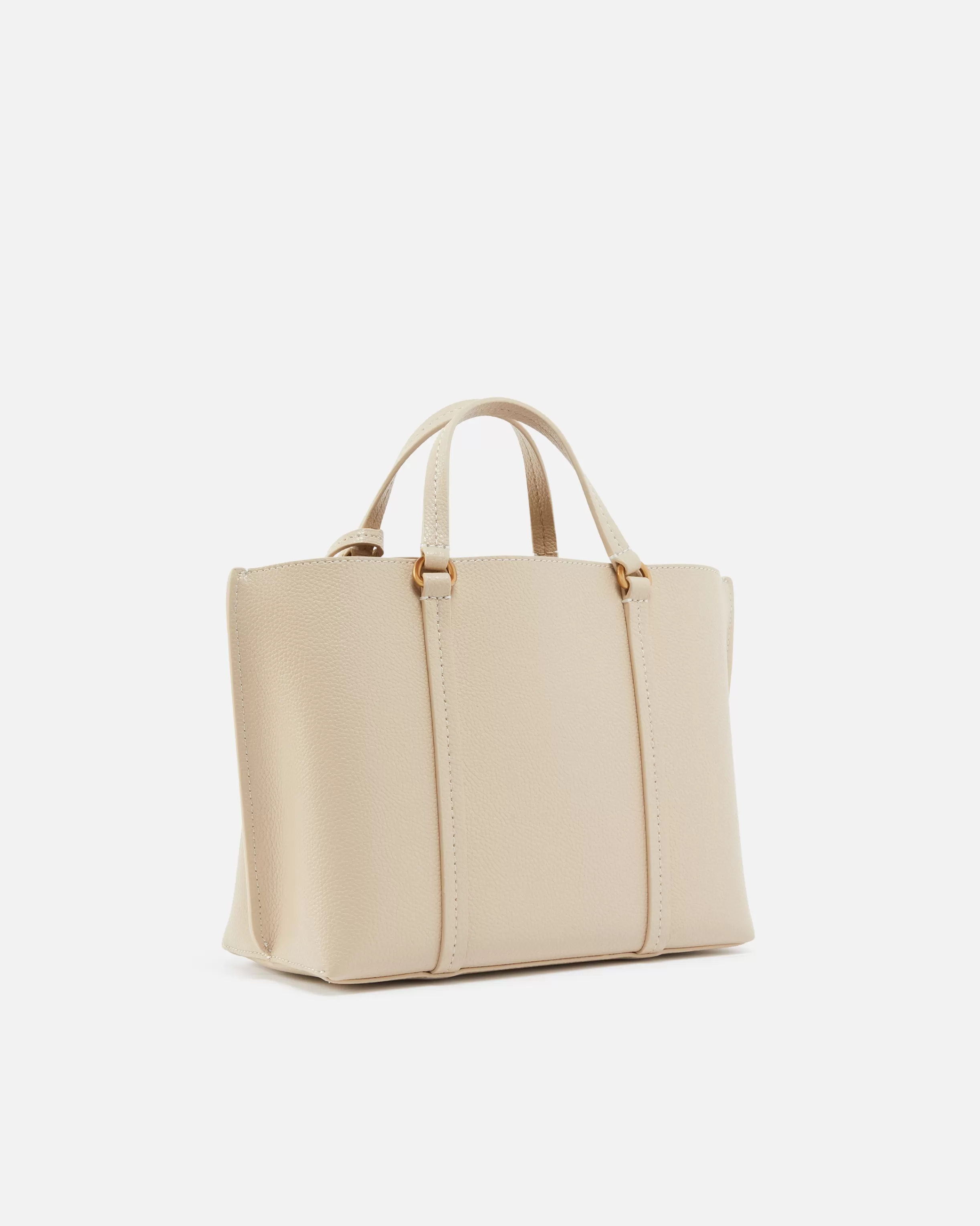 PINKO Large tumbled leather Shopper Bag