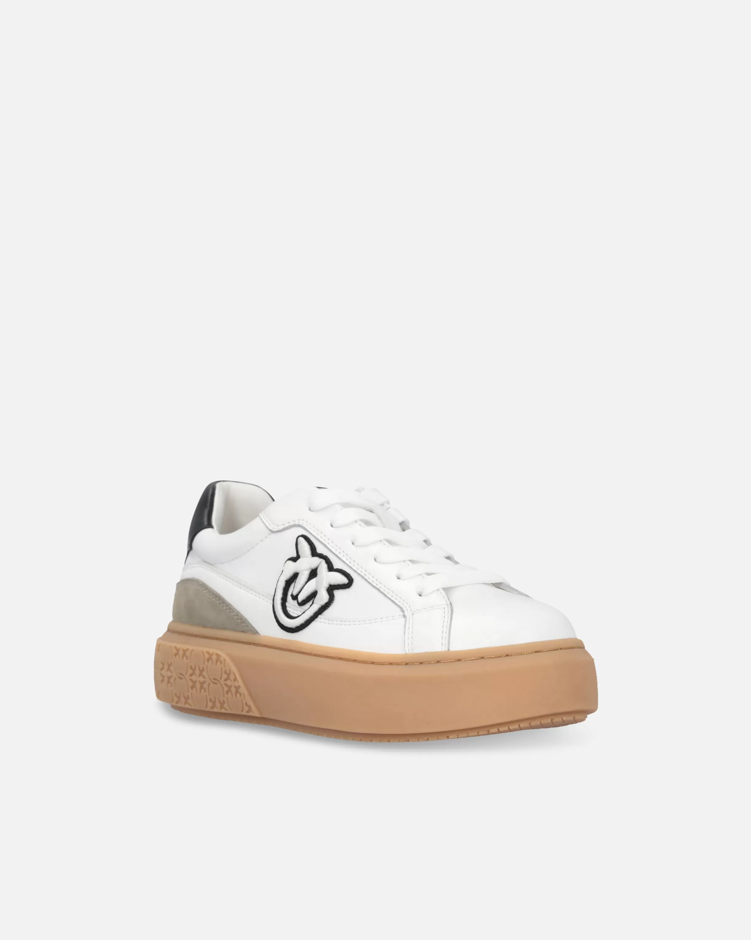 PINKO Leather platform sneakers