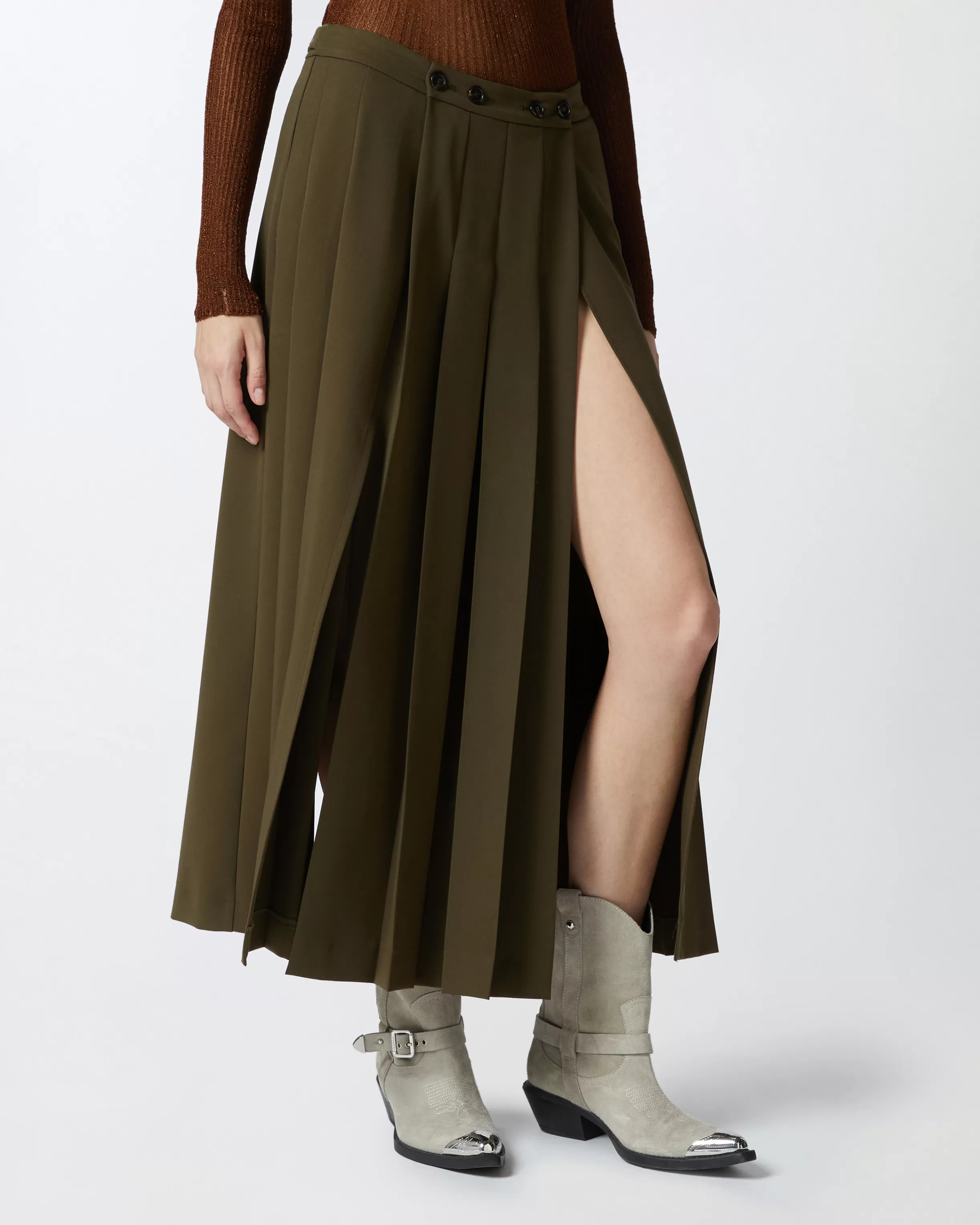 PINKO Long skirt with pleating