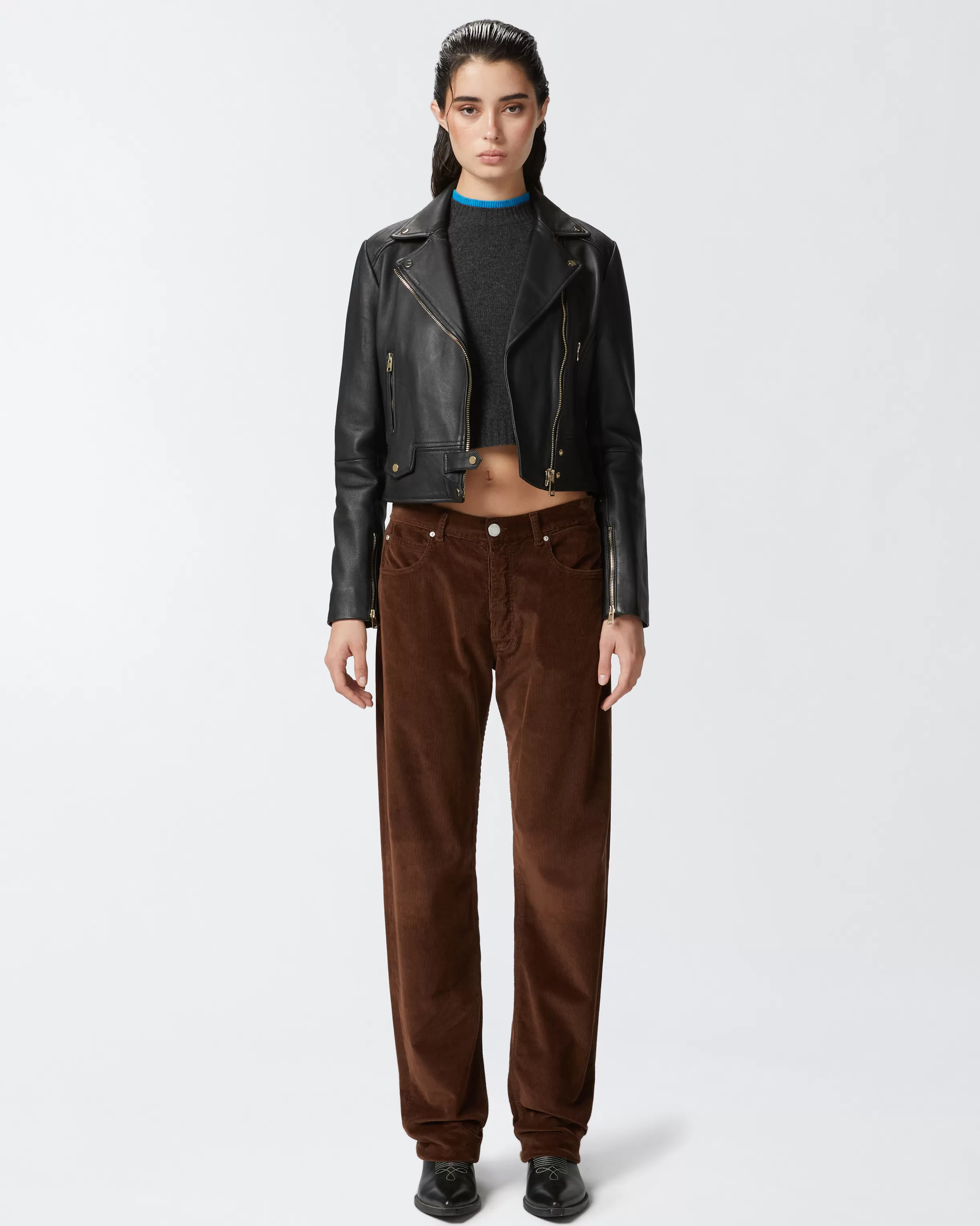 PINKO Loose-fit corduroy trousers