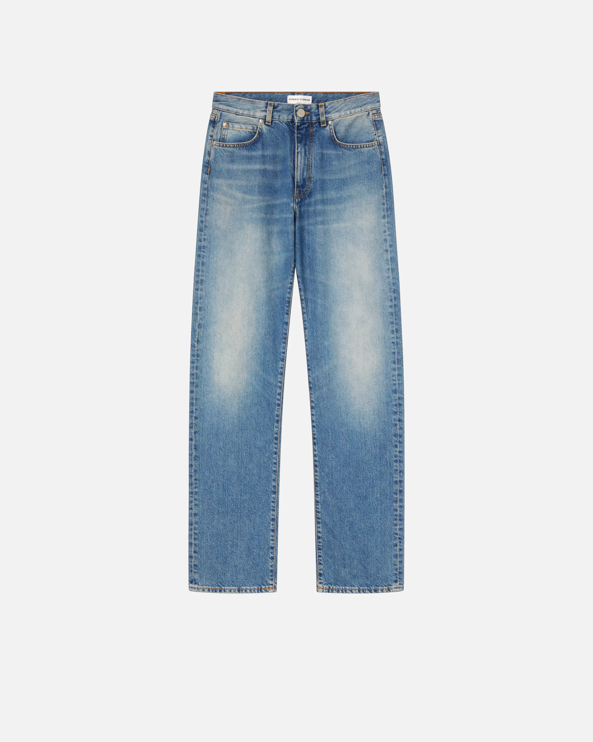 PINKO Loose-fit jeans in light blue vintage denim