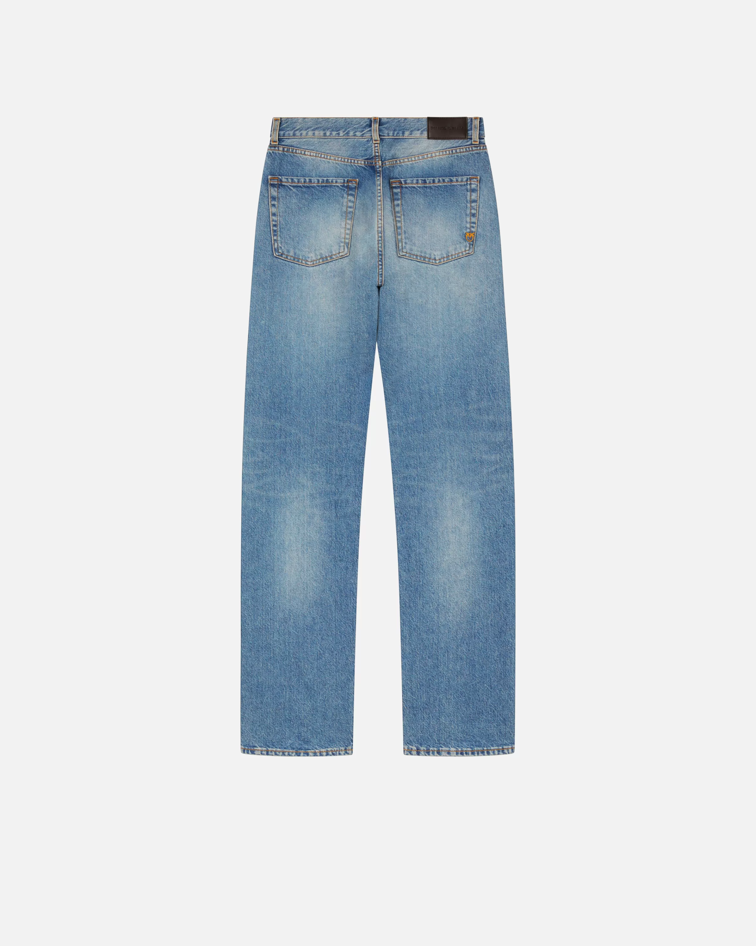 PINKO Loose-fit jeans in light blue vintage denim