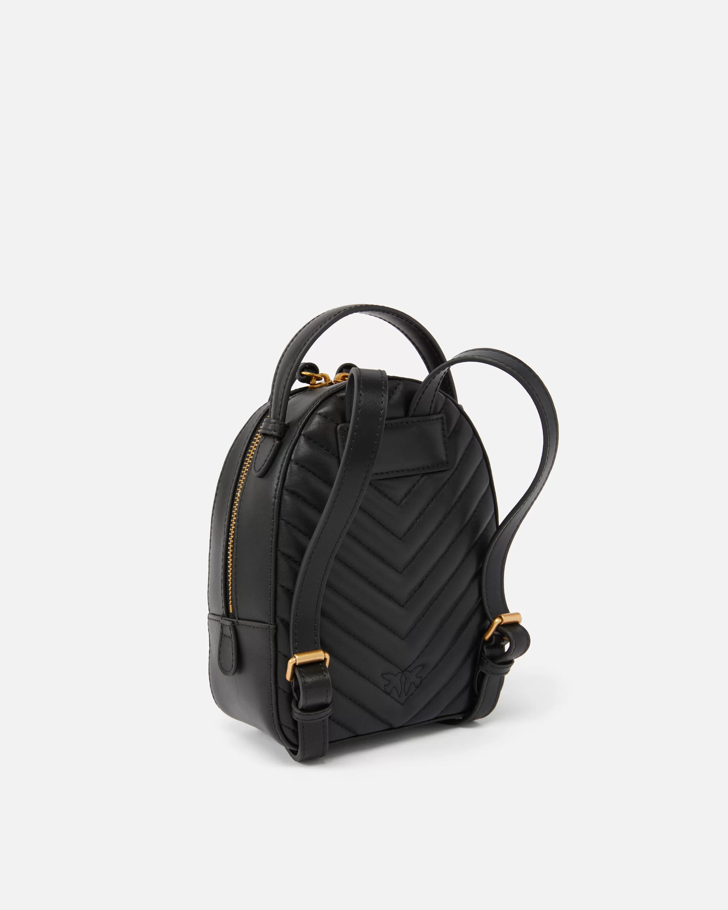 PINKO Love Bag mini matelassé leather backpack