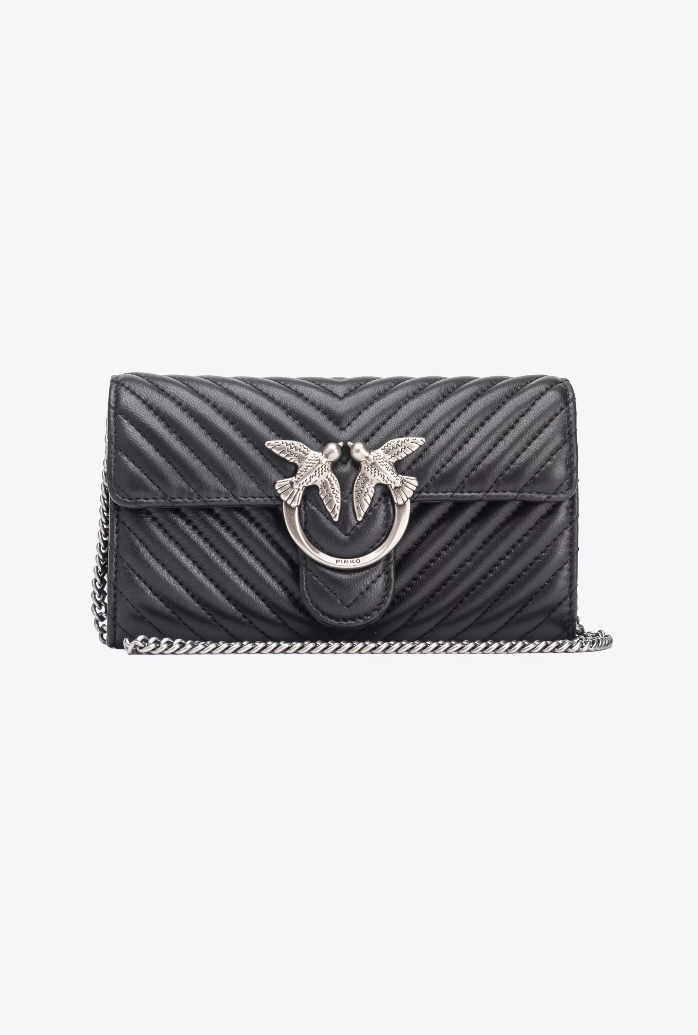 PINKO Love Bag One Wallet Chevron