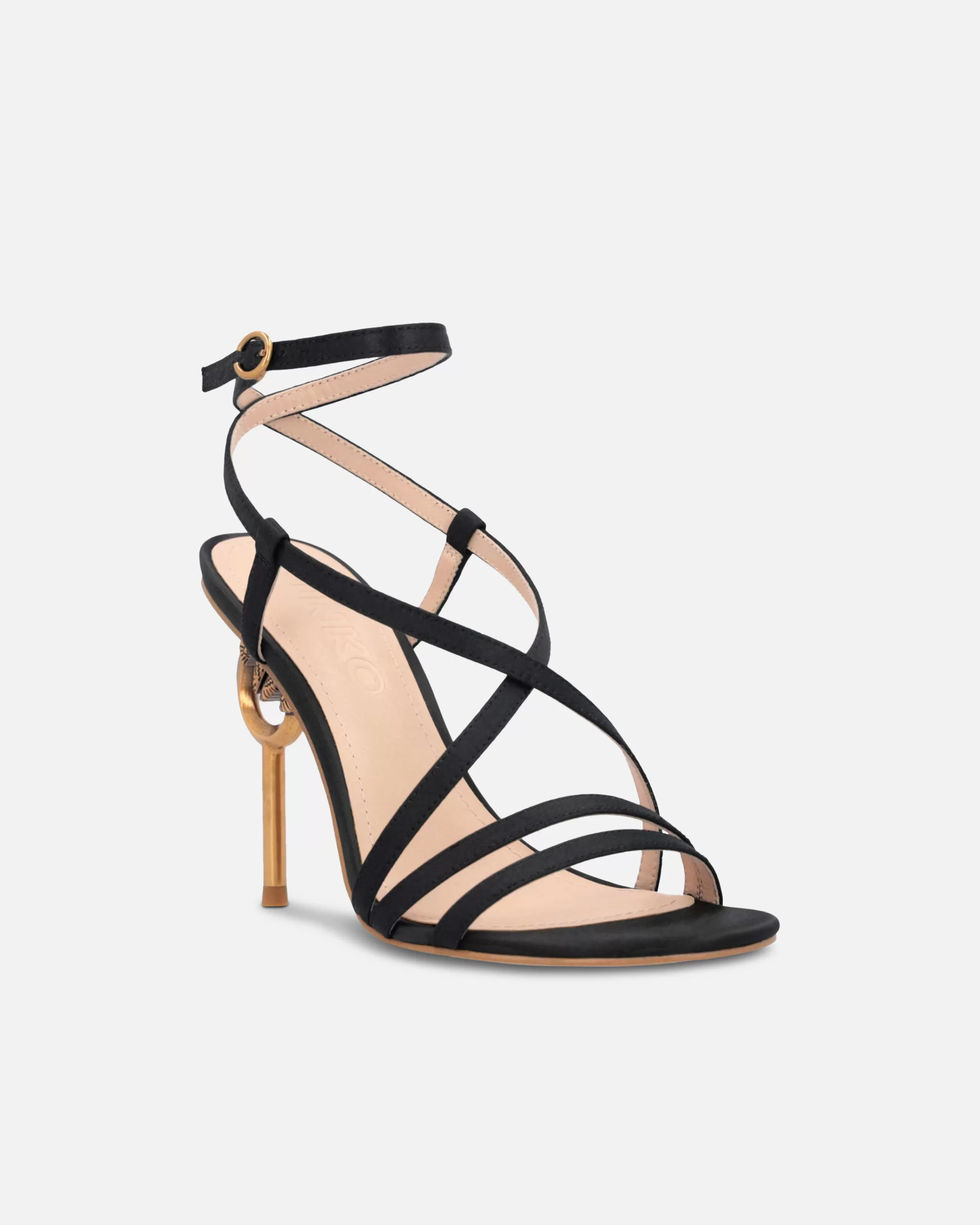 PINKO Love Birds heeled satin sandals