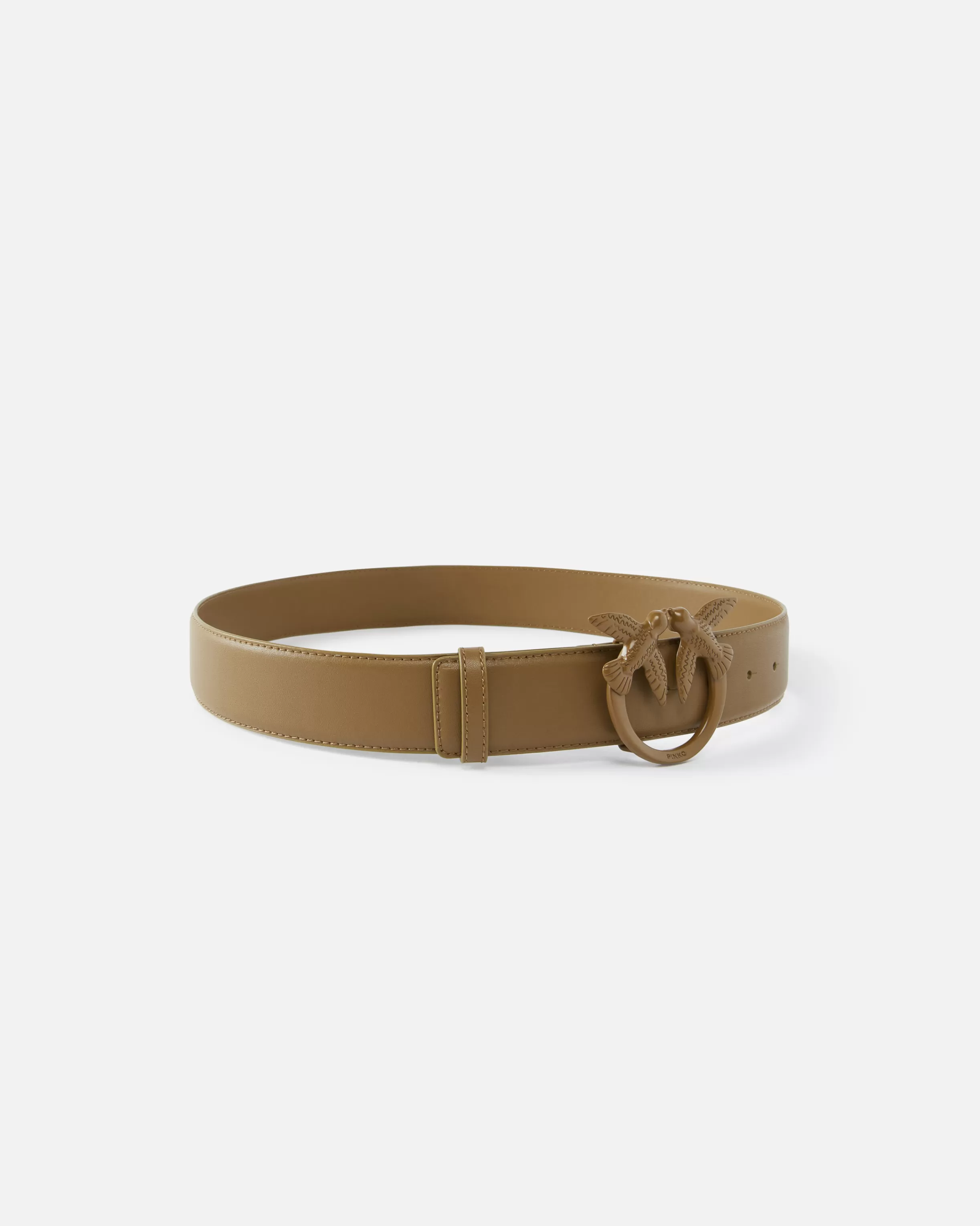 PINKO Love Birds high colour-block leather belt, 4cm