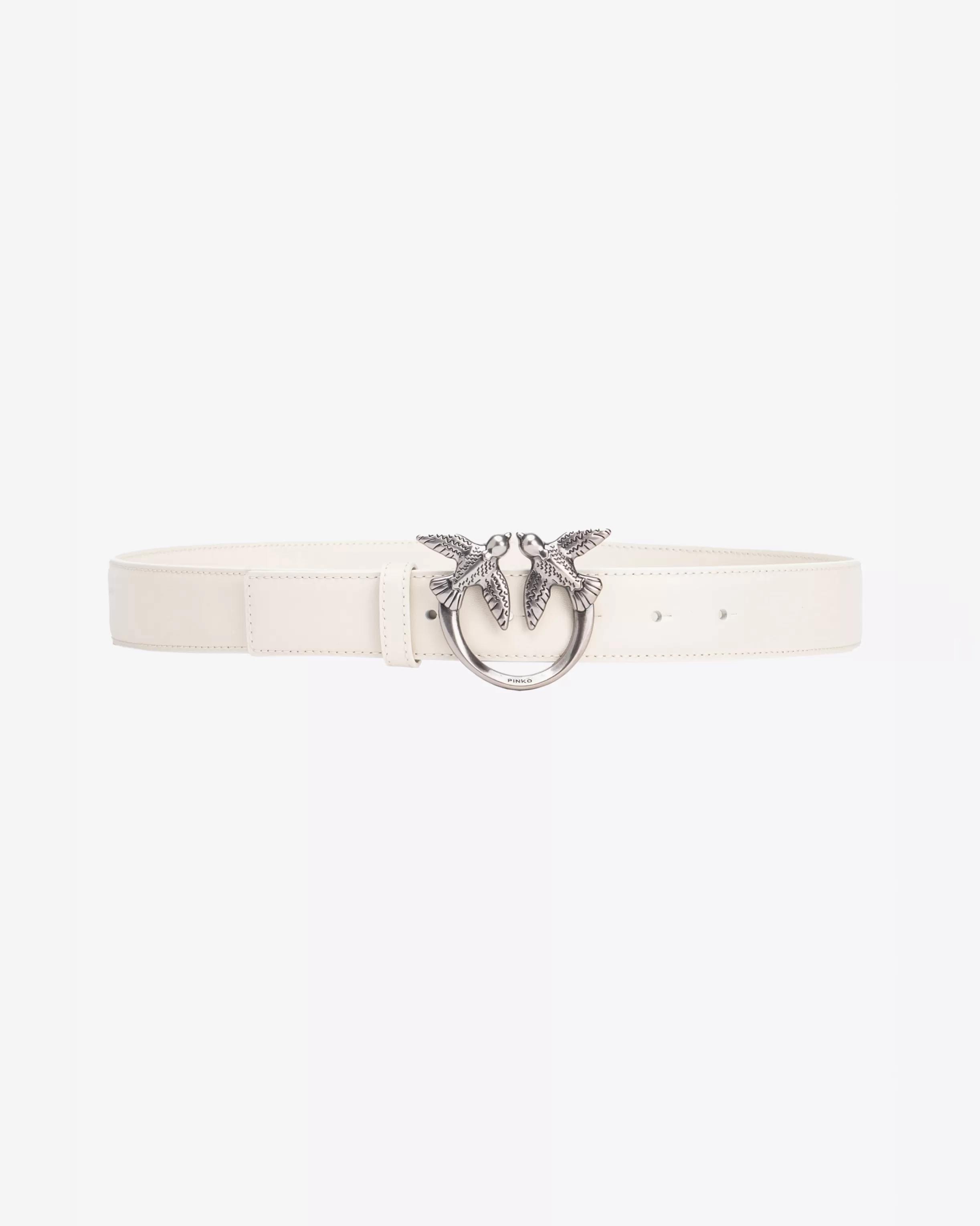 PINKO Love Birds high leather belt 4cm