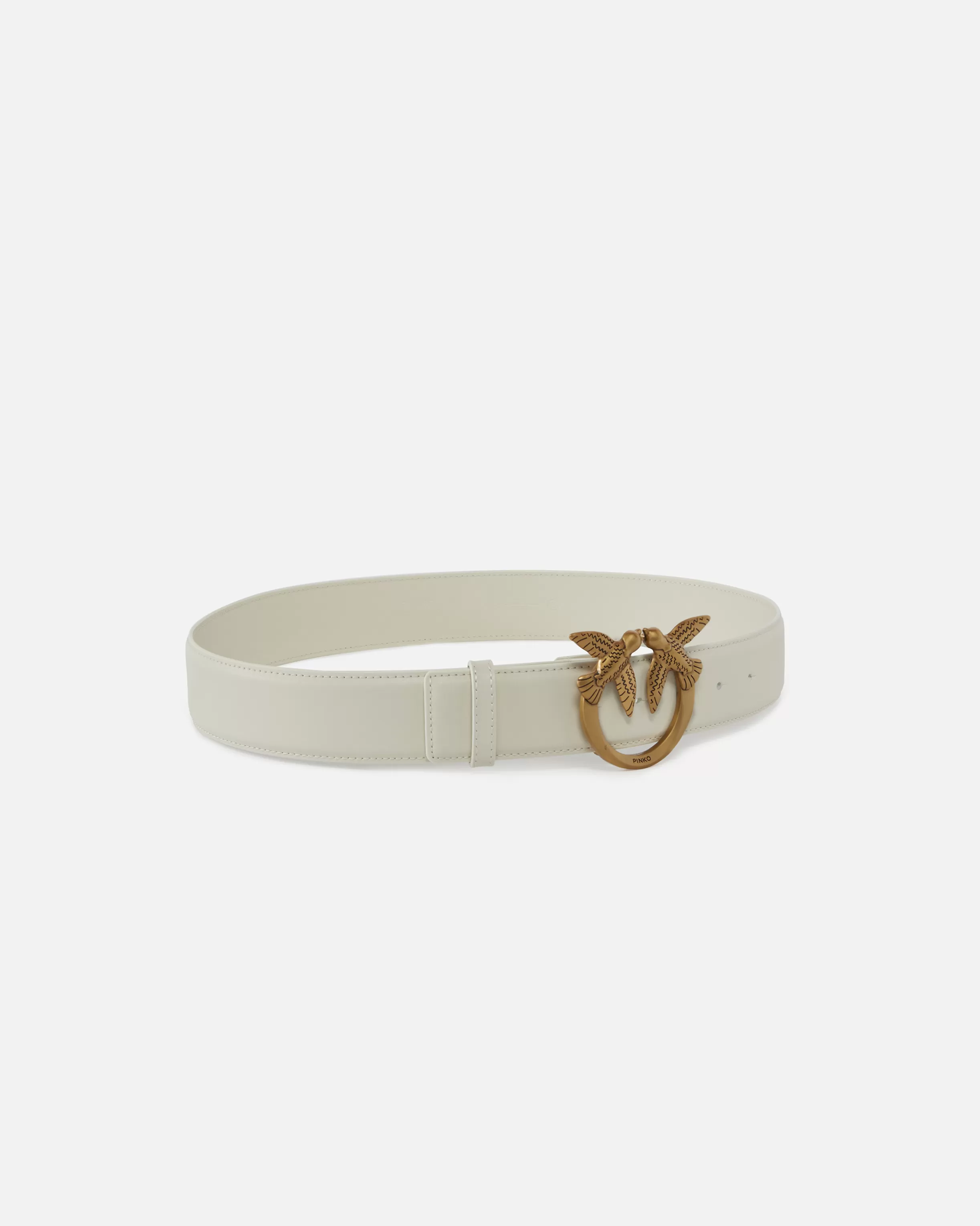 PINKO Love Birds high leather belt 4cm