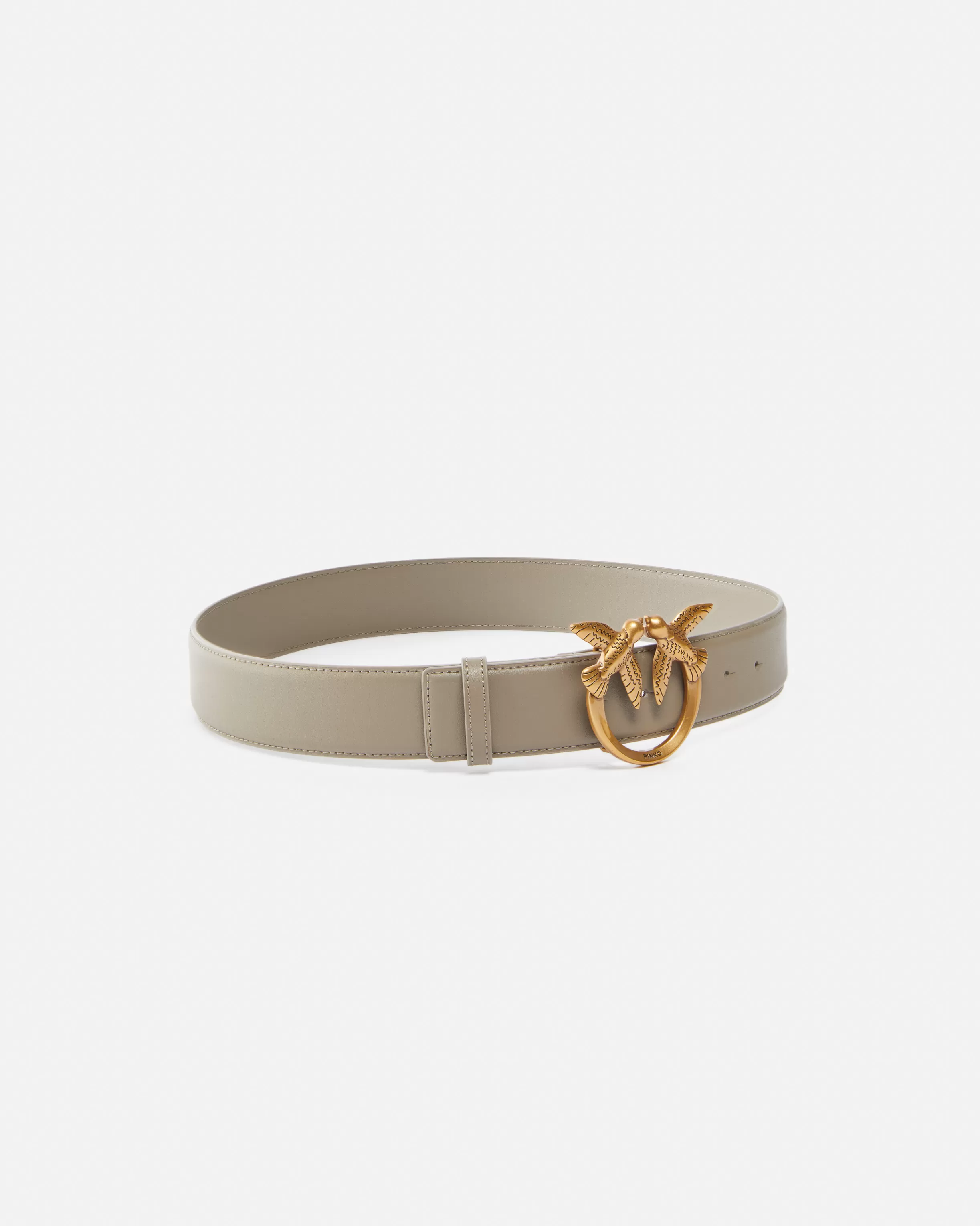 PINKO Love Birds high leather belt 4cm