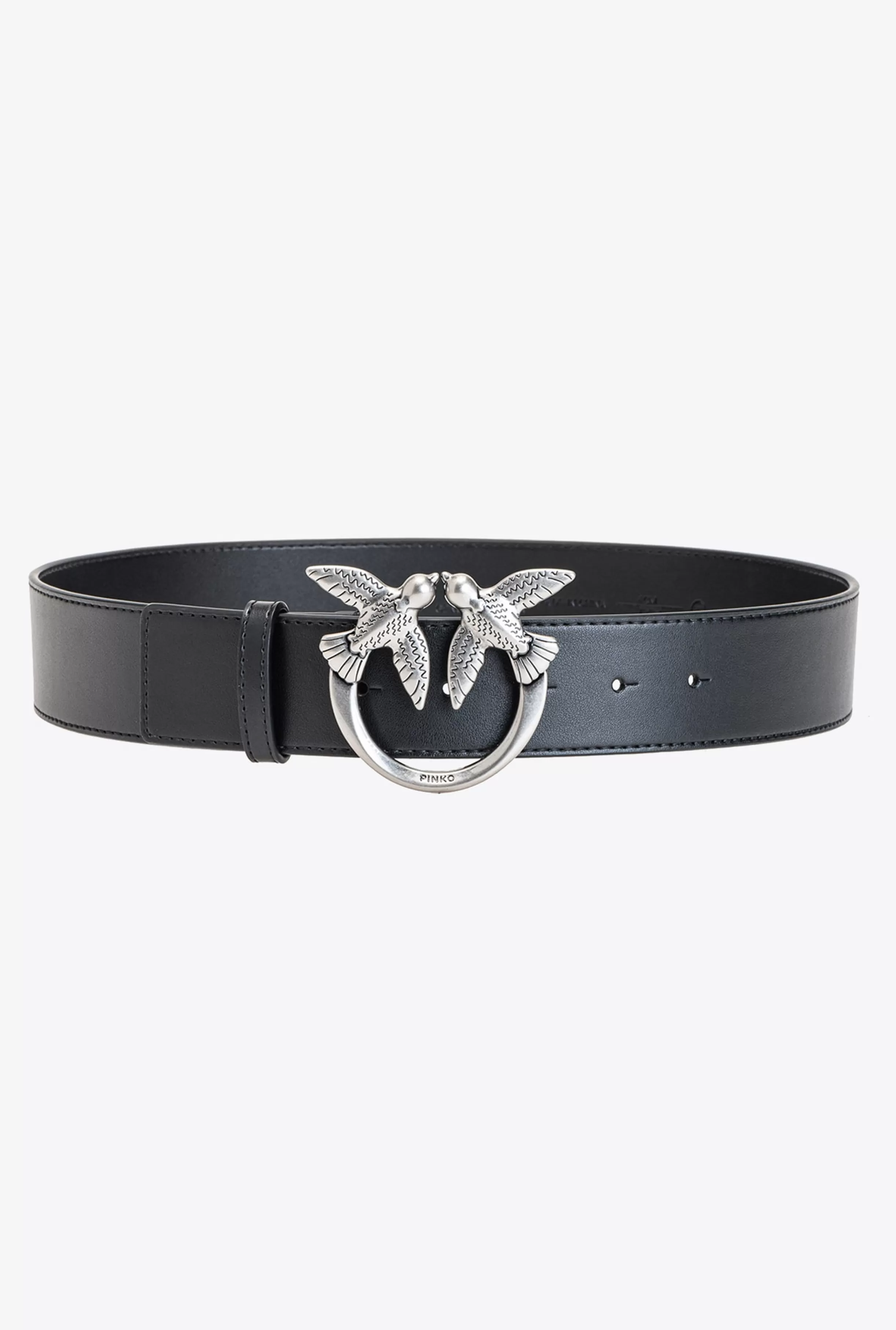 PINKO Love Birds leather belt