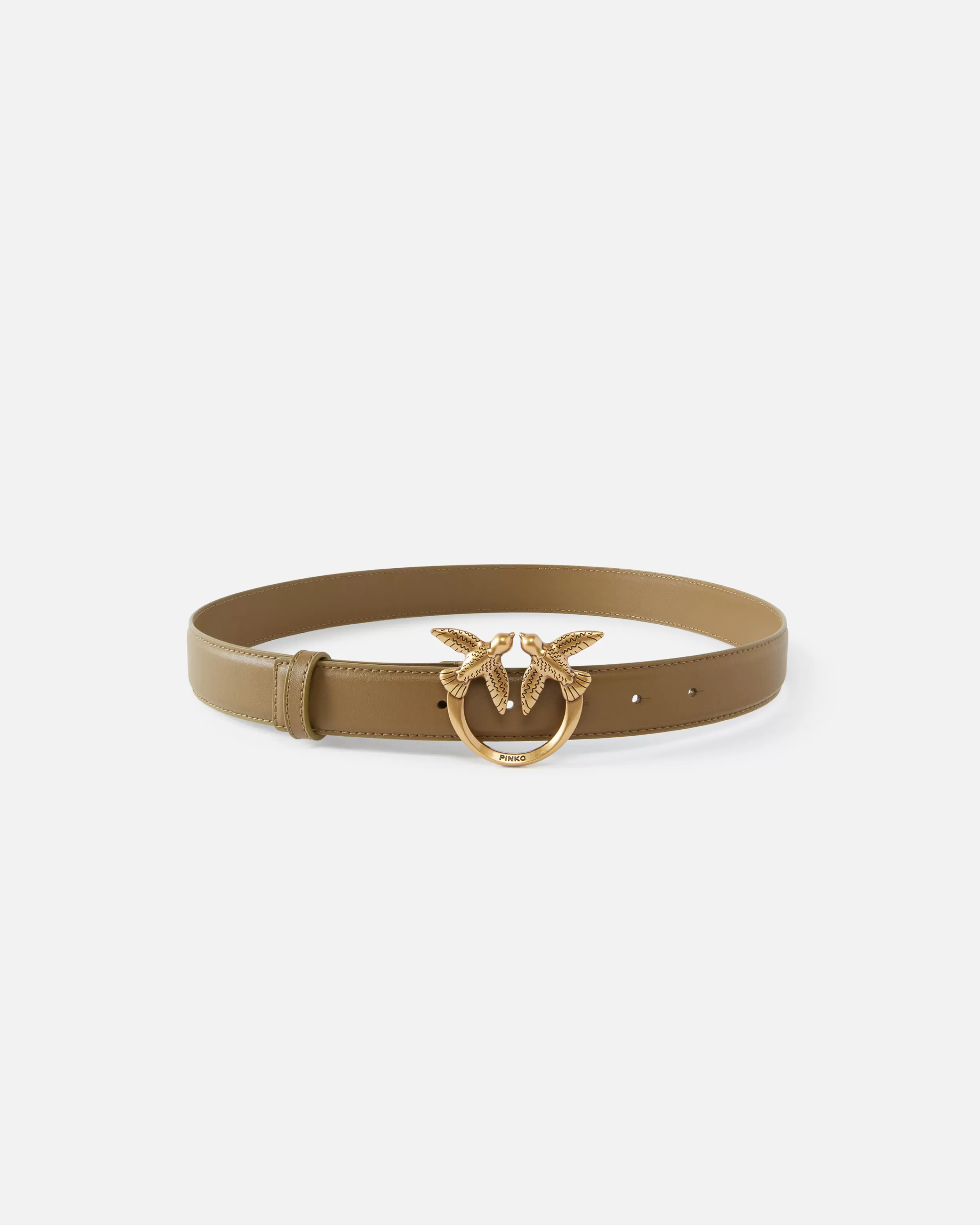 PINKO Love Birds leather belt 3cm