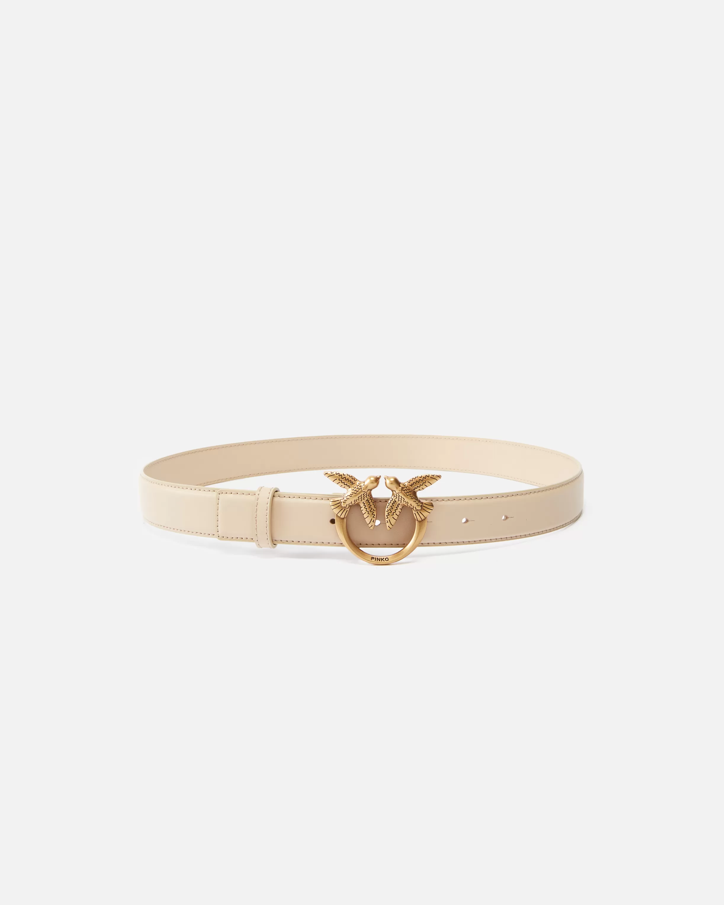 PINKO Love Birds leather belt 3cm