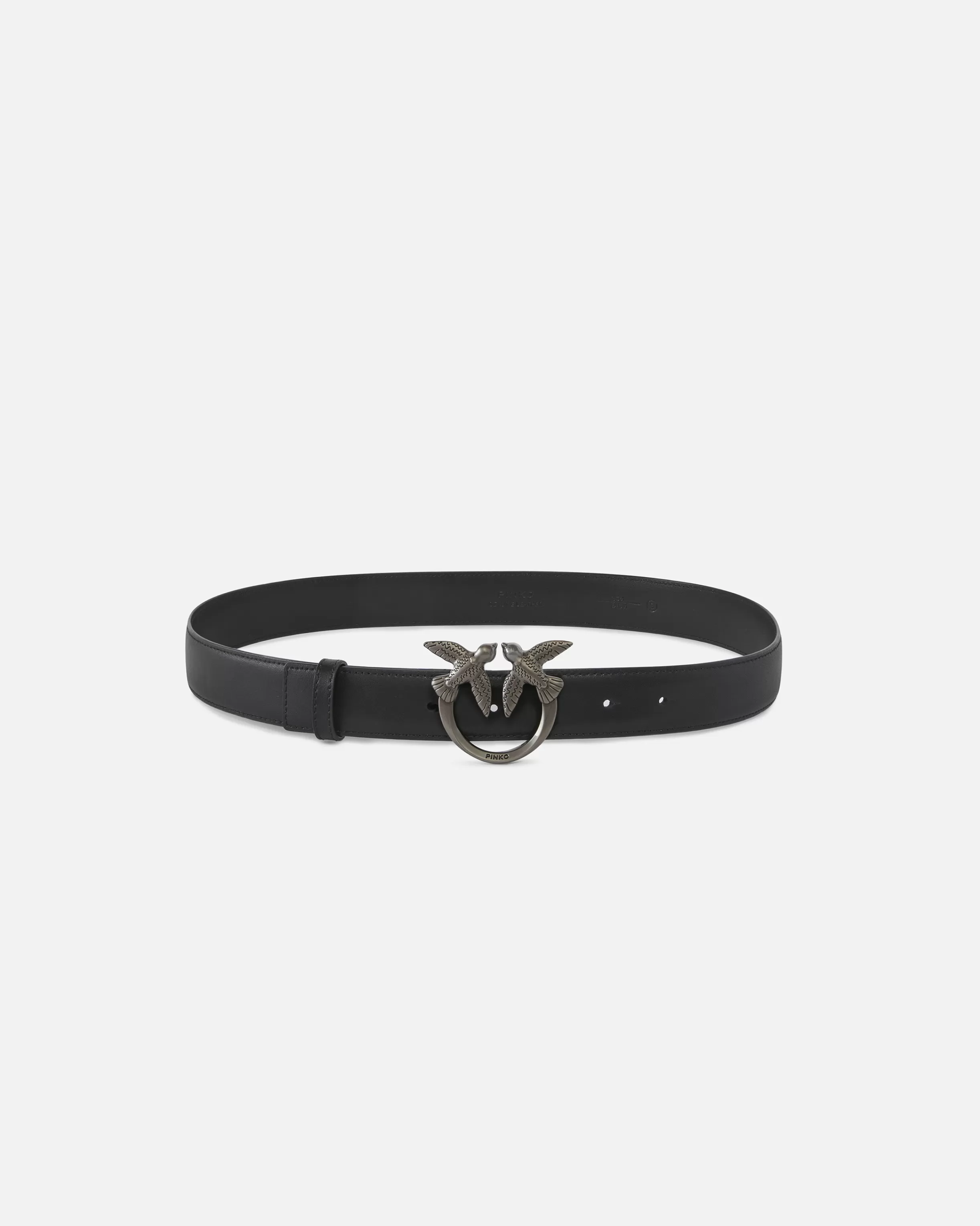 PINKO Love Birds leather belt 3cm