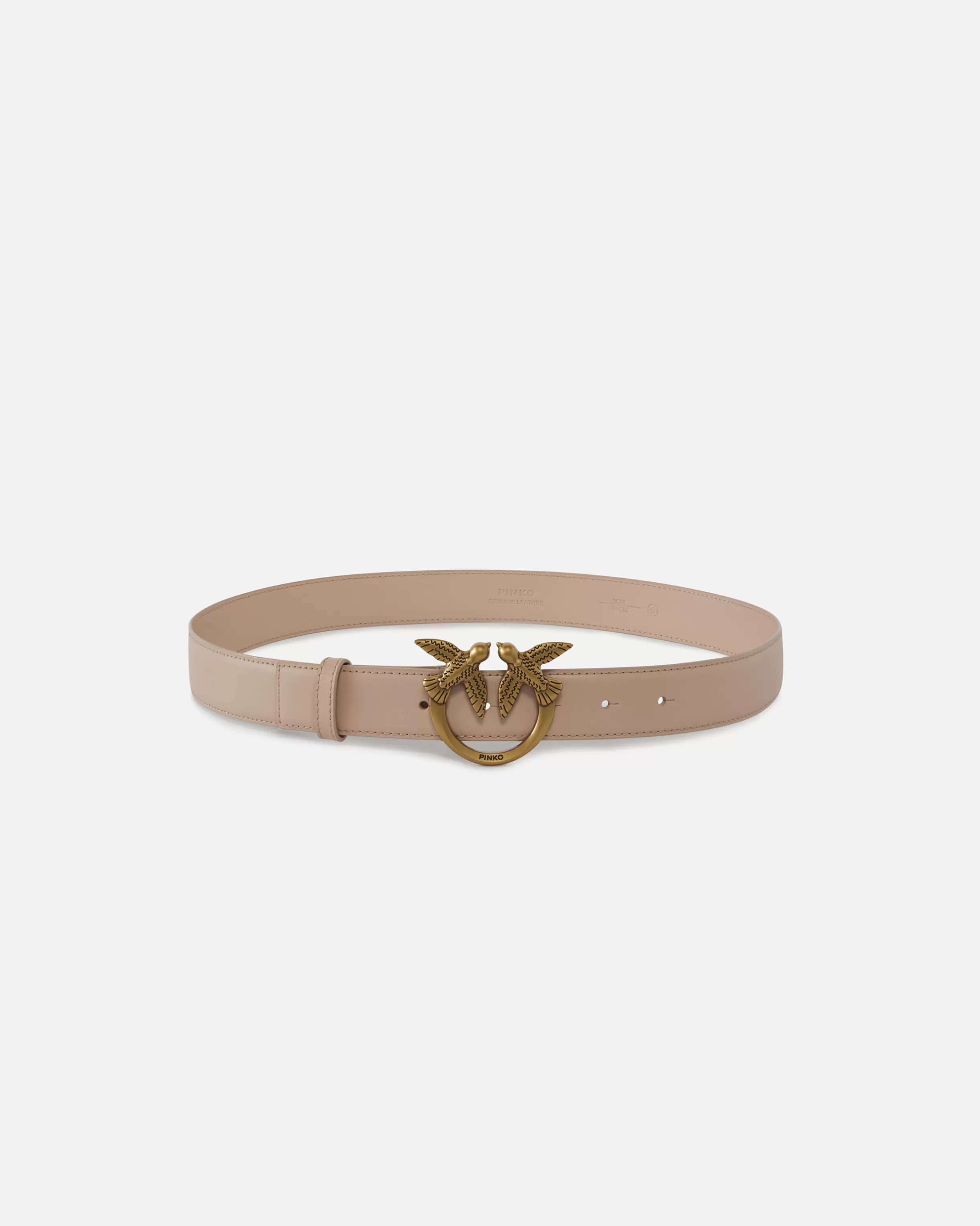 PINKO Love Birds leather belt 3cm