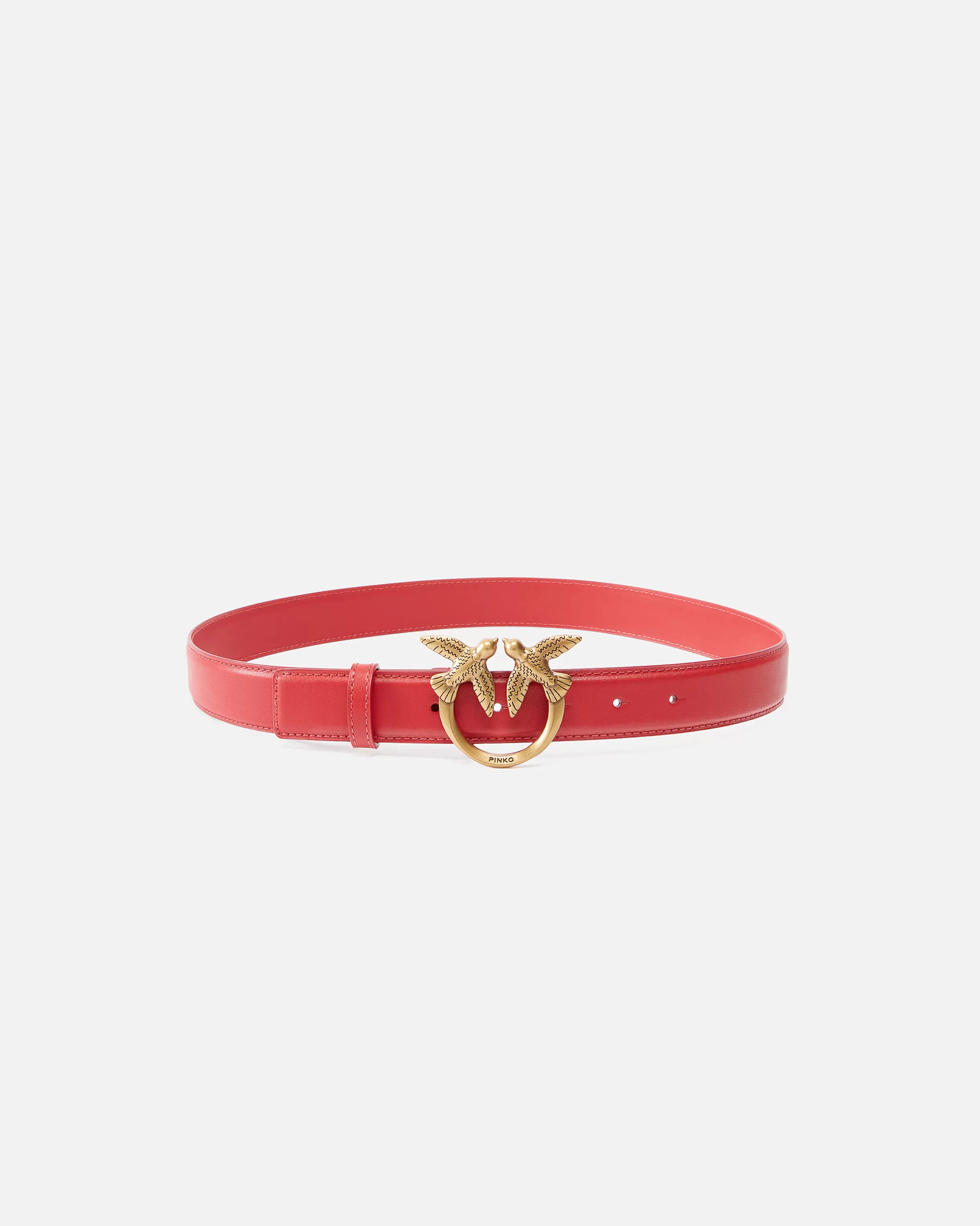 PINKO Love Birds leather belt 3cm