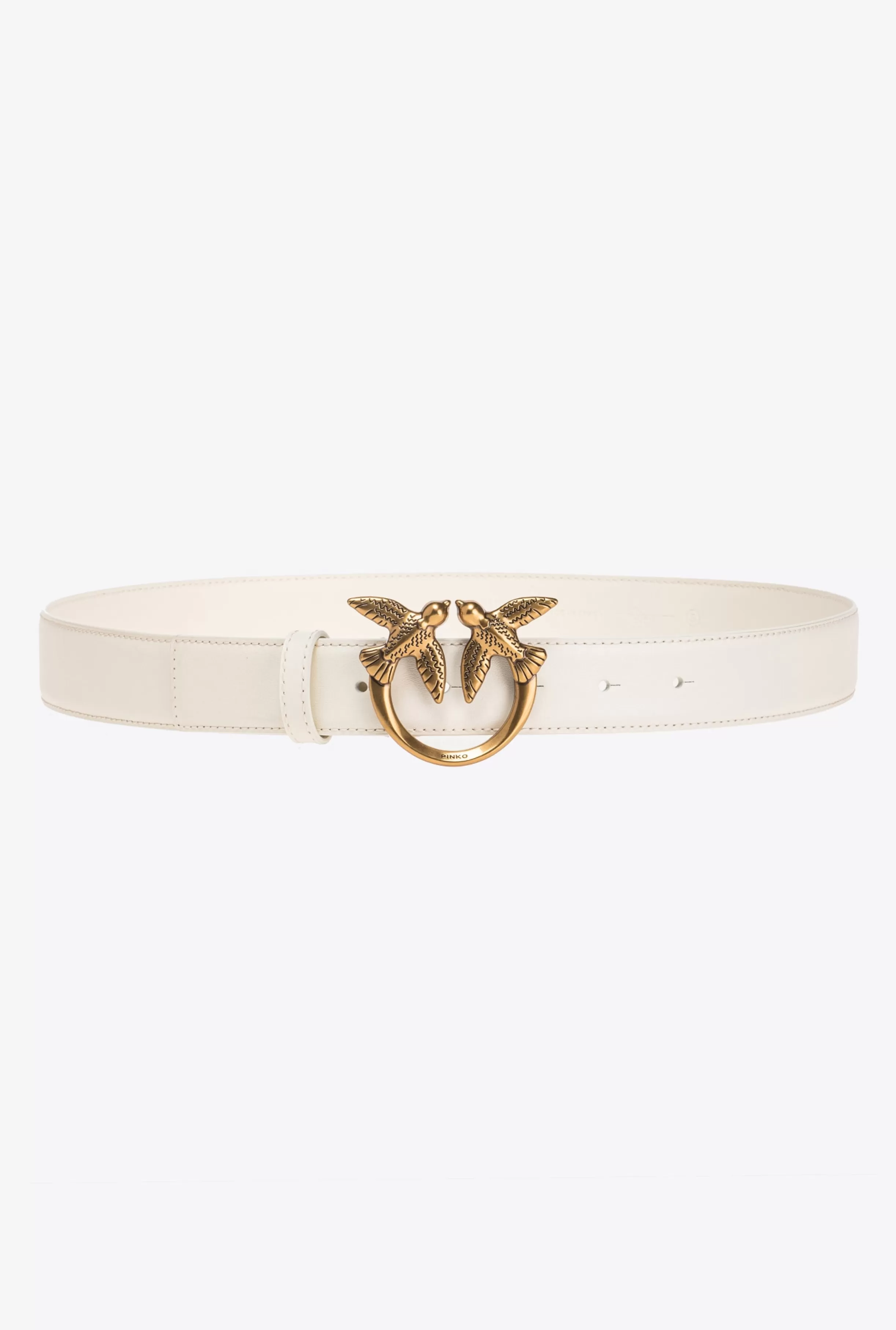 PINKO Love Birds leather belt 3cm