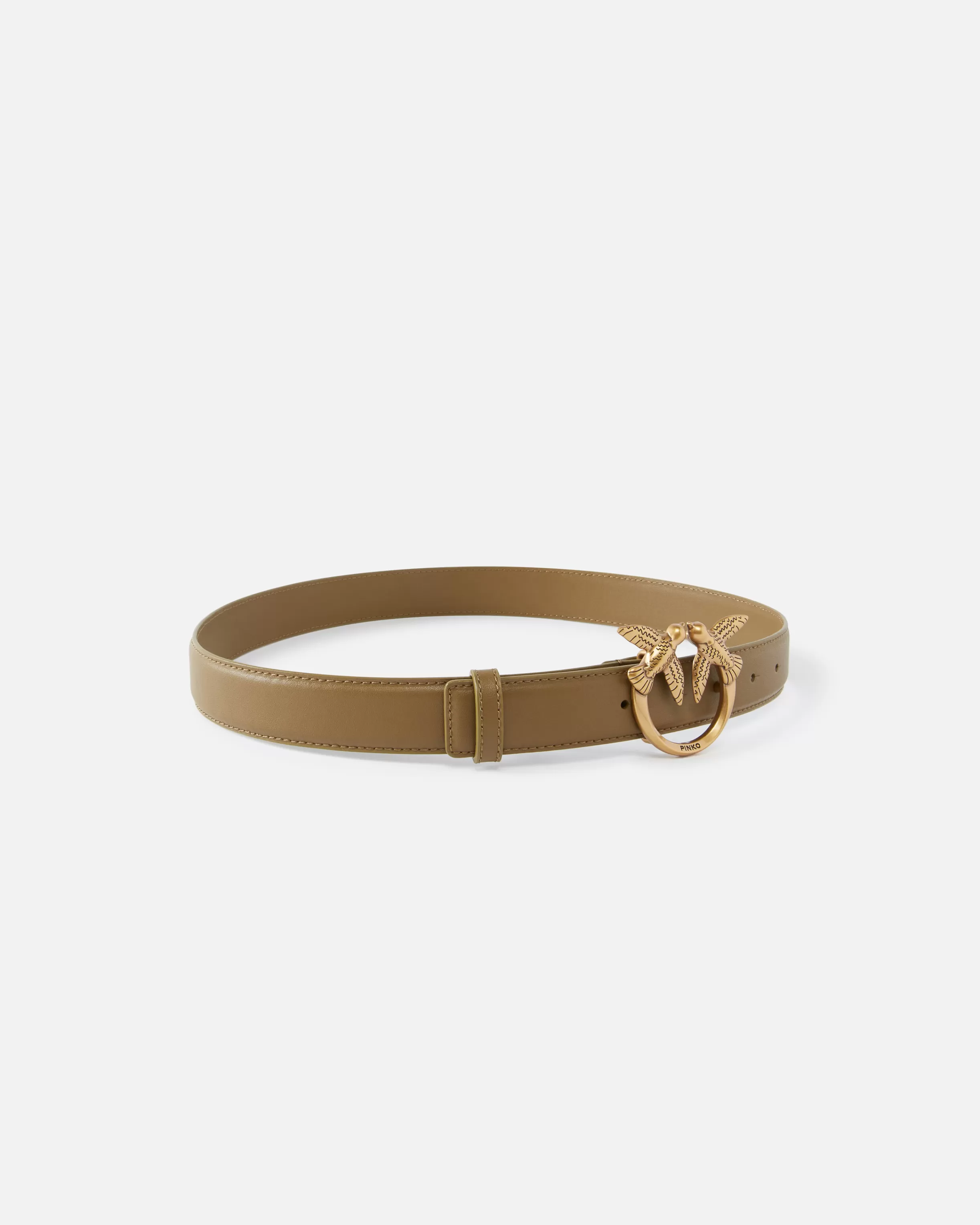 PINKO Love Birds leather belt 3cm