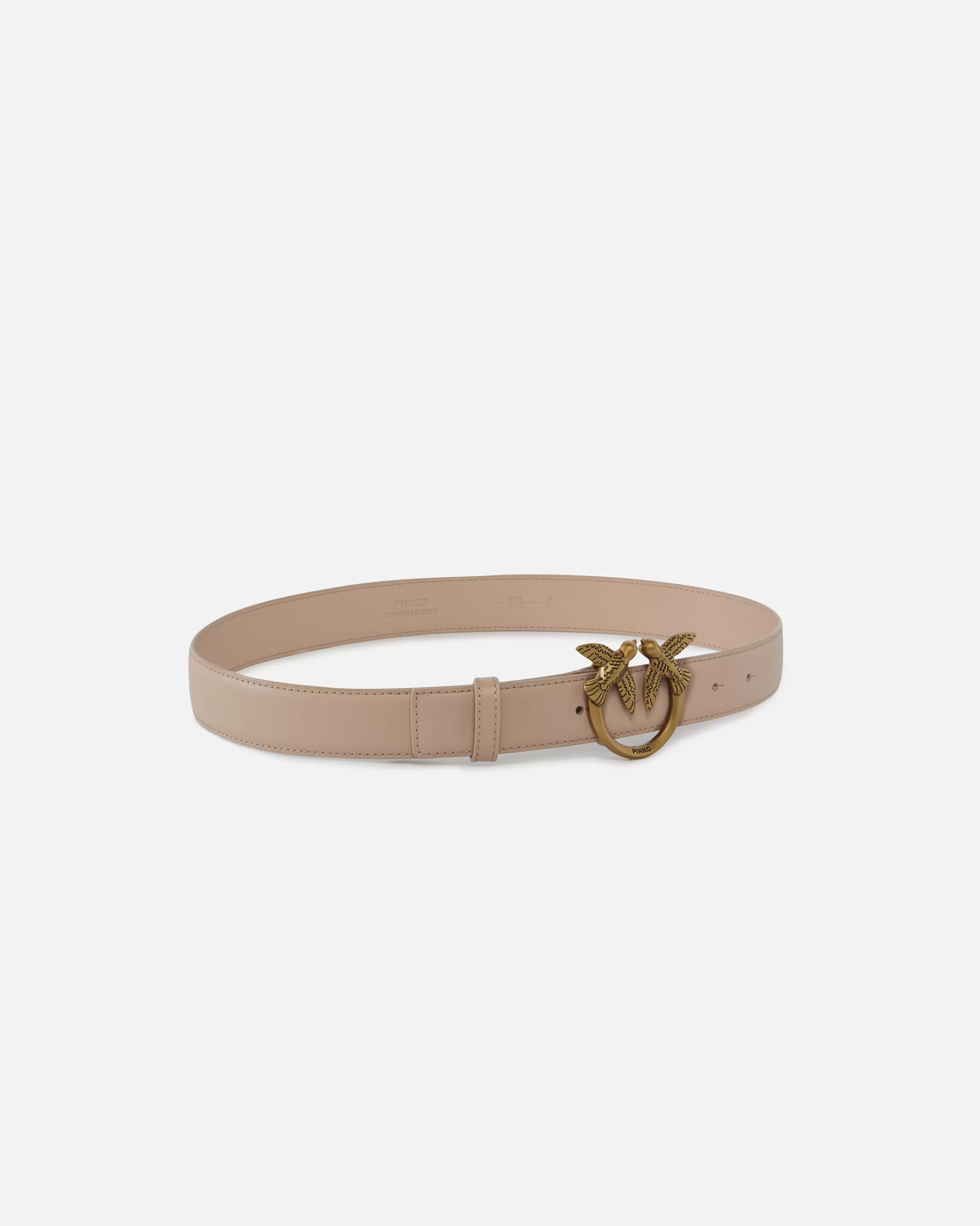 PINKO Love Birds leather belt 3cm