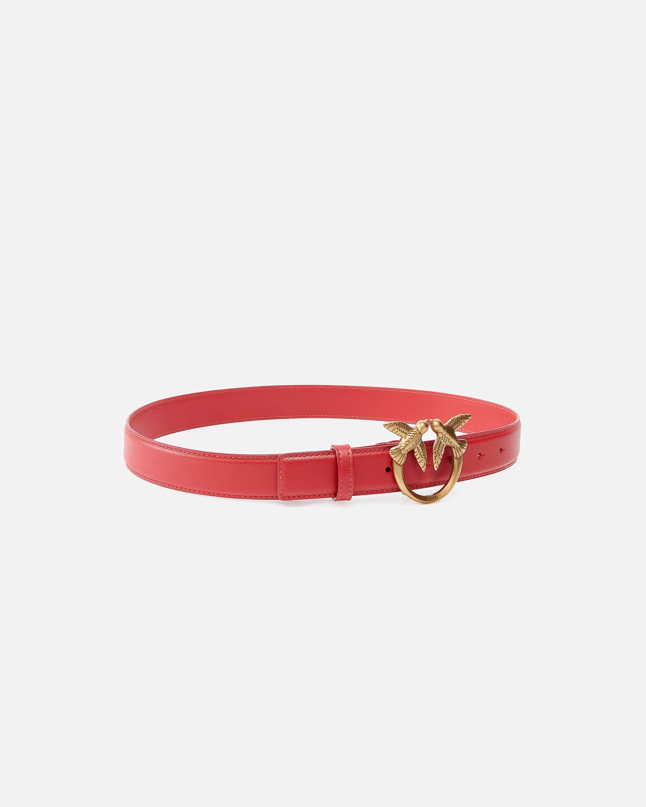 PINKO Love Birds leather belt 3cm