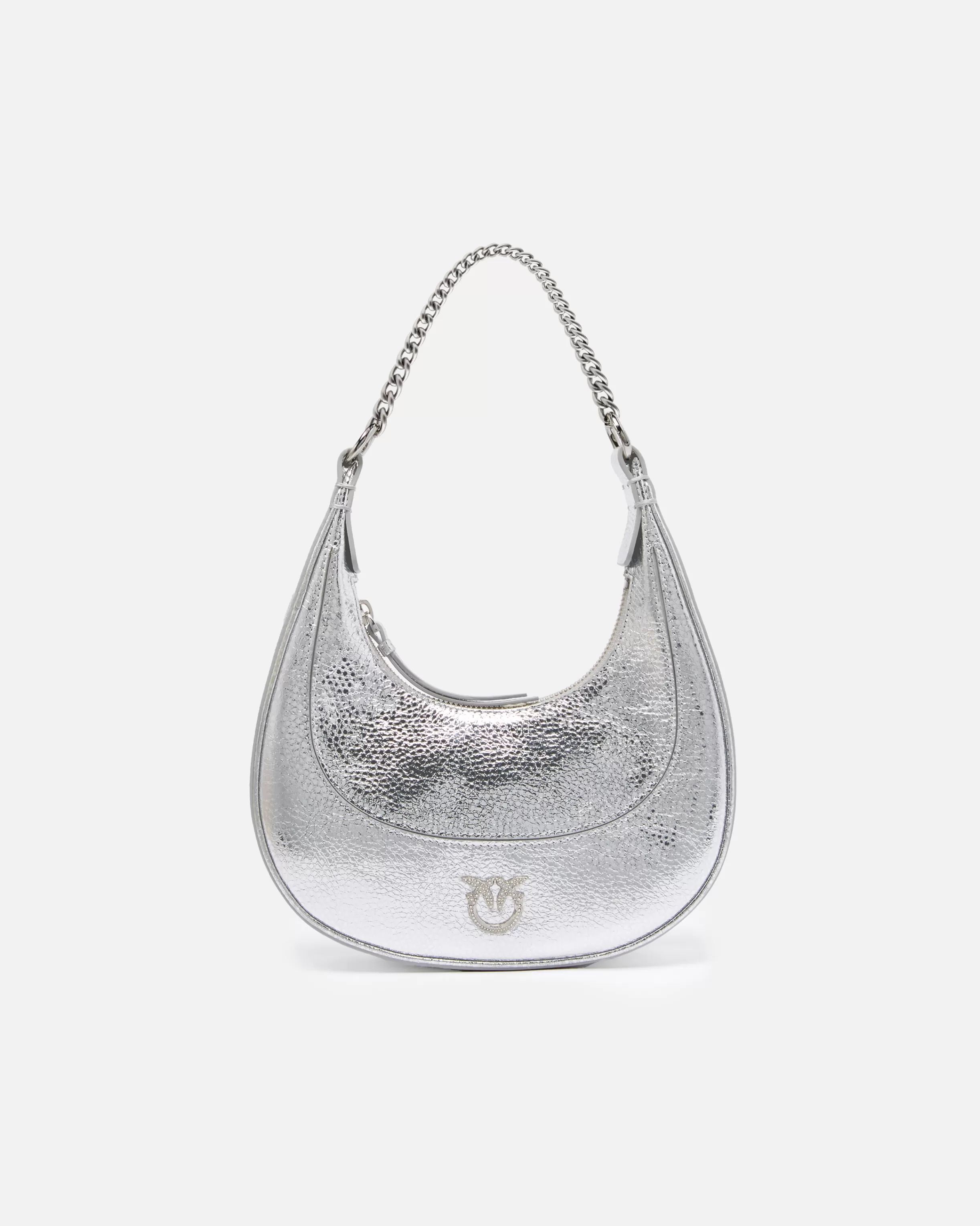 PINKO Metallic leather Brioche Bag mini handbag