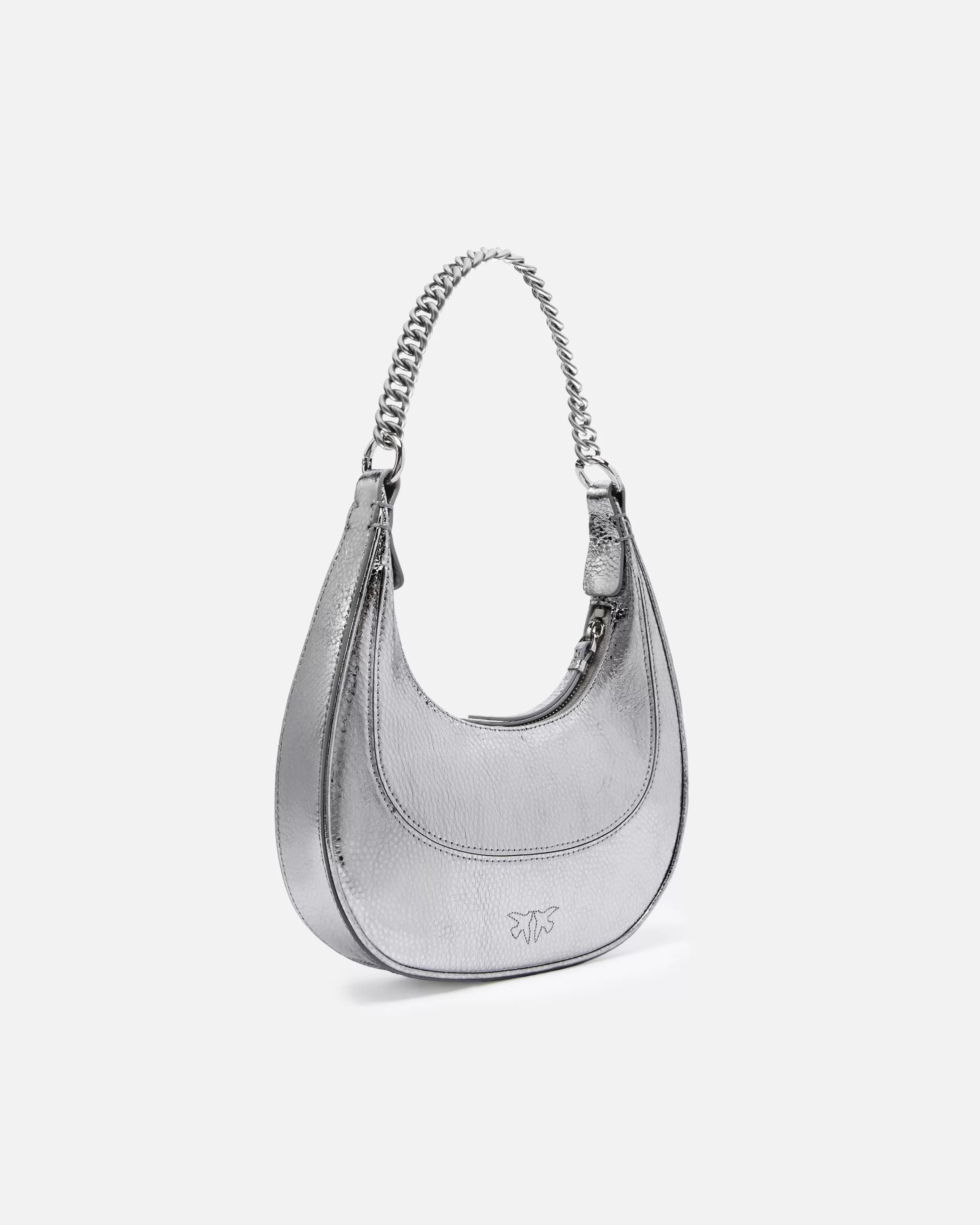 PINKO Metallic leather Brioche Bag mini handbag