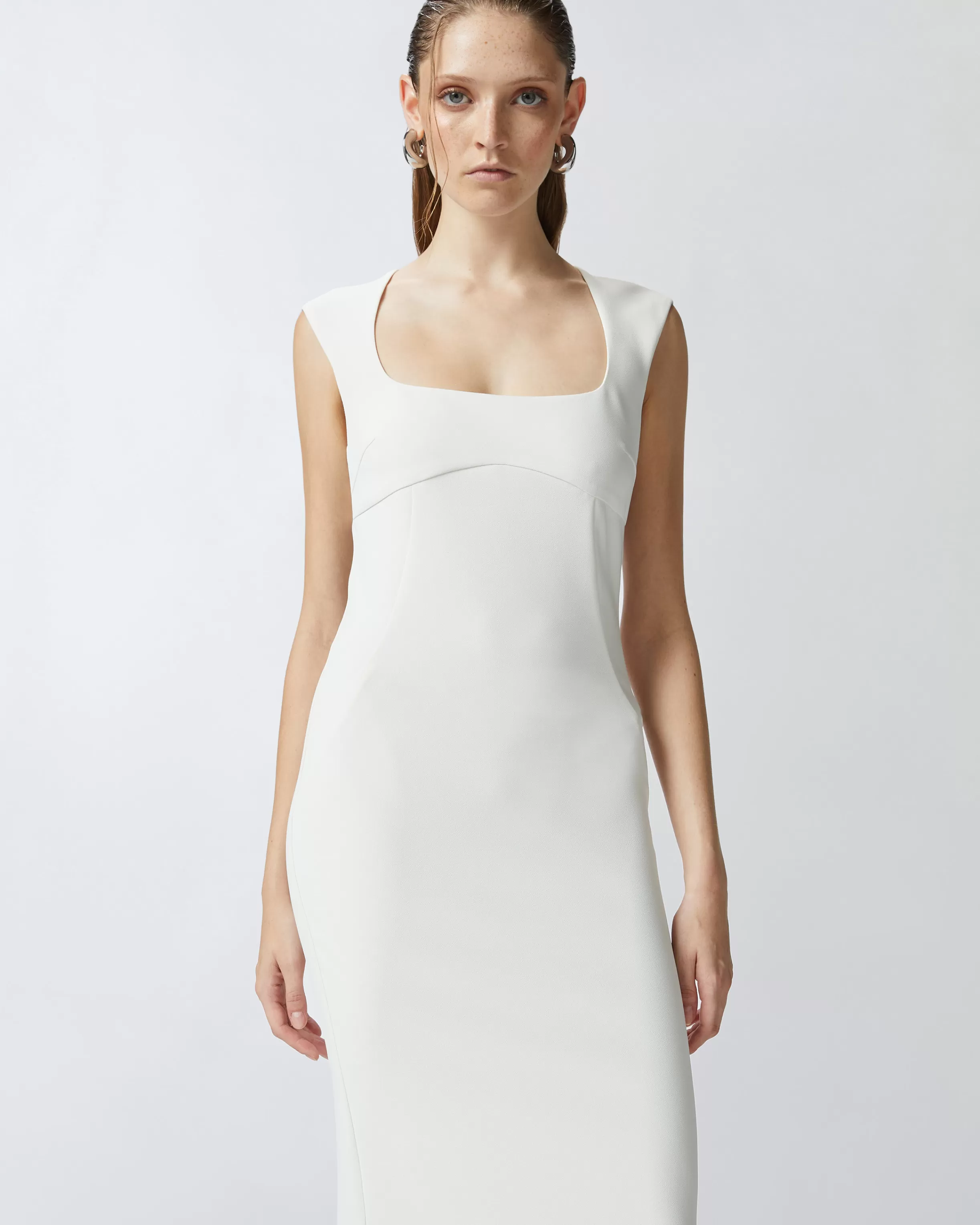 PINKO Midi dress in crepe fabric with zip