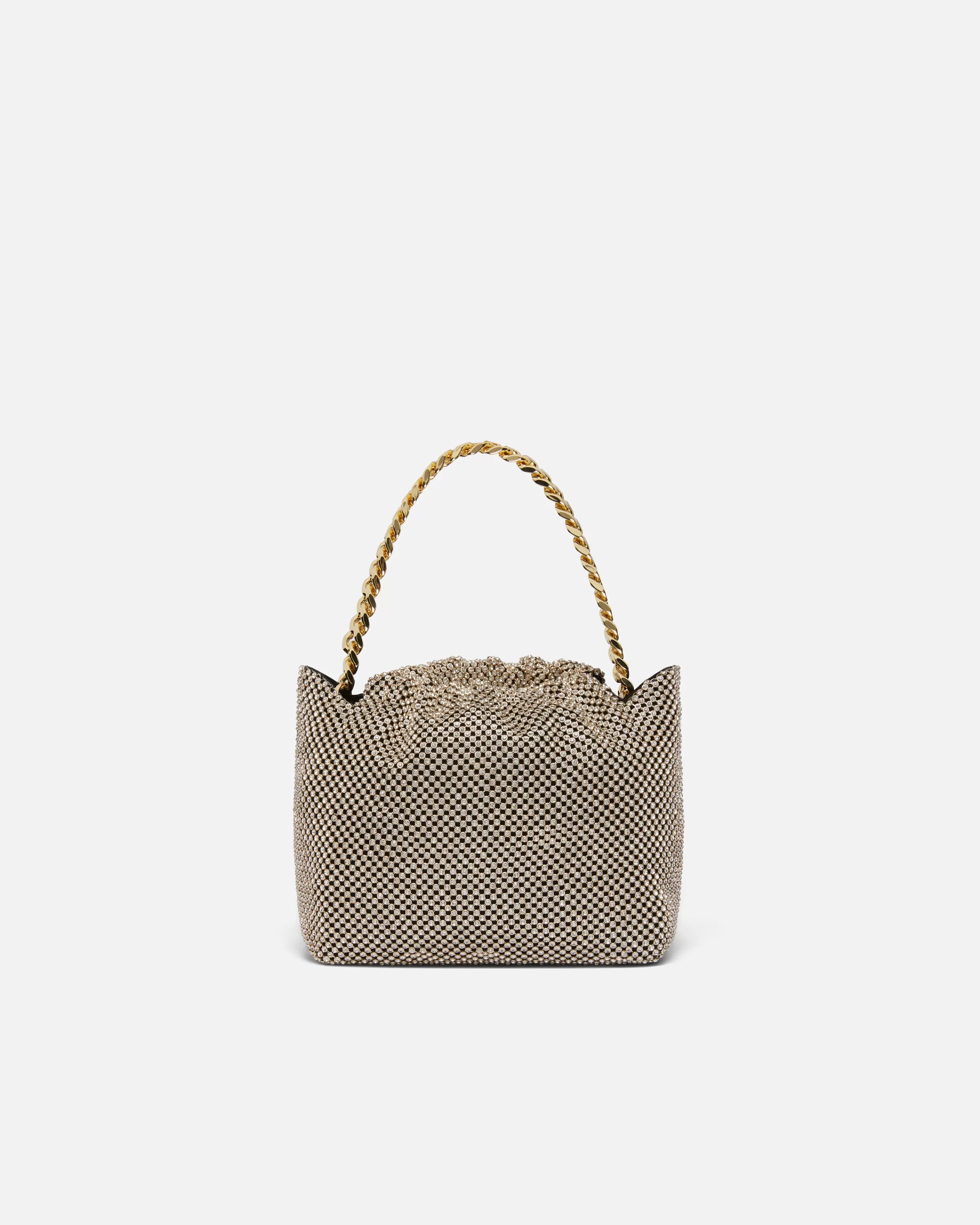 PINKO Mini clutch in rhinestone mesh