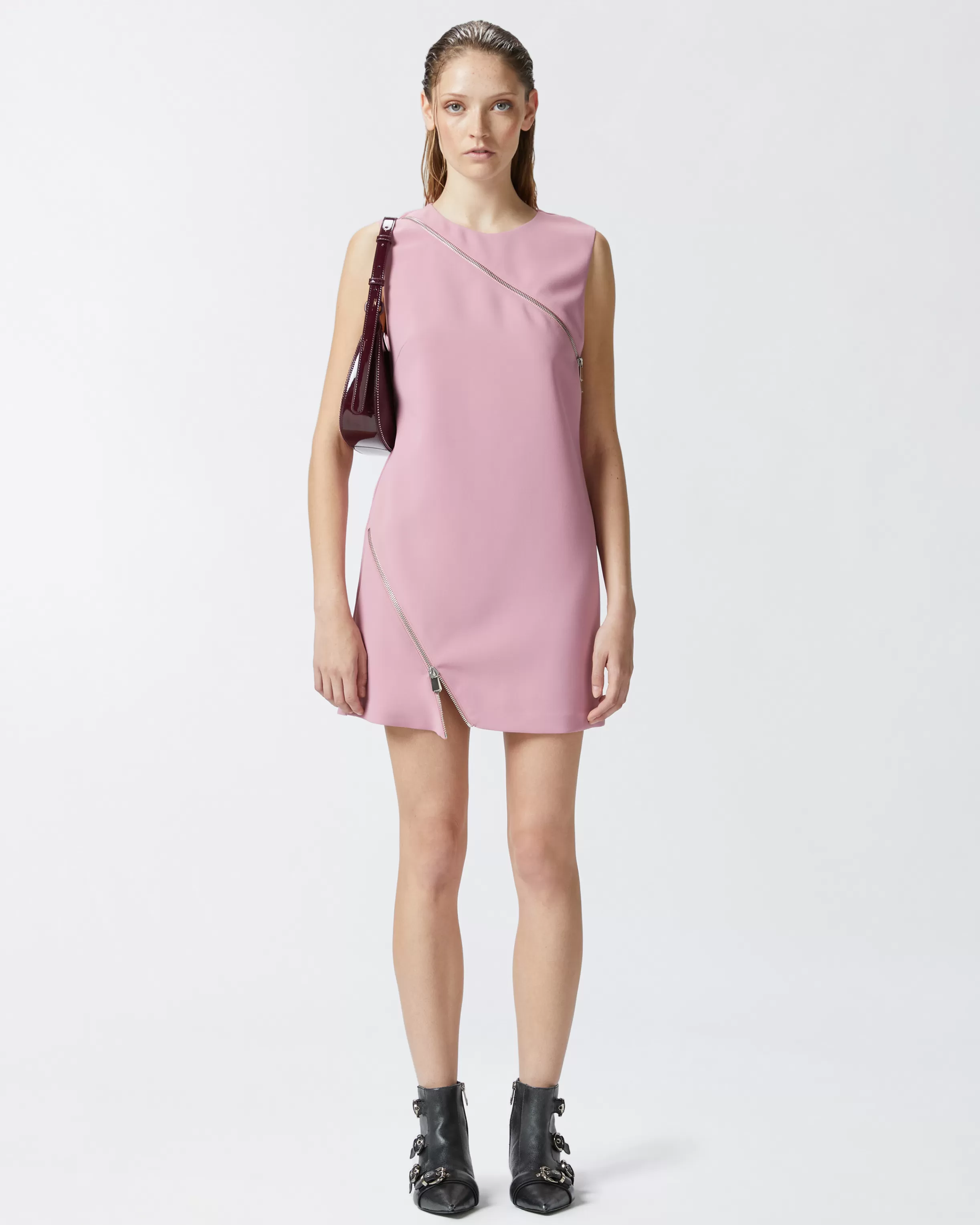 PINKO Mini dress with asymmetric zip