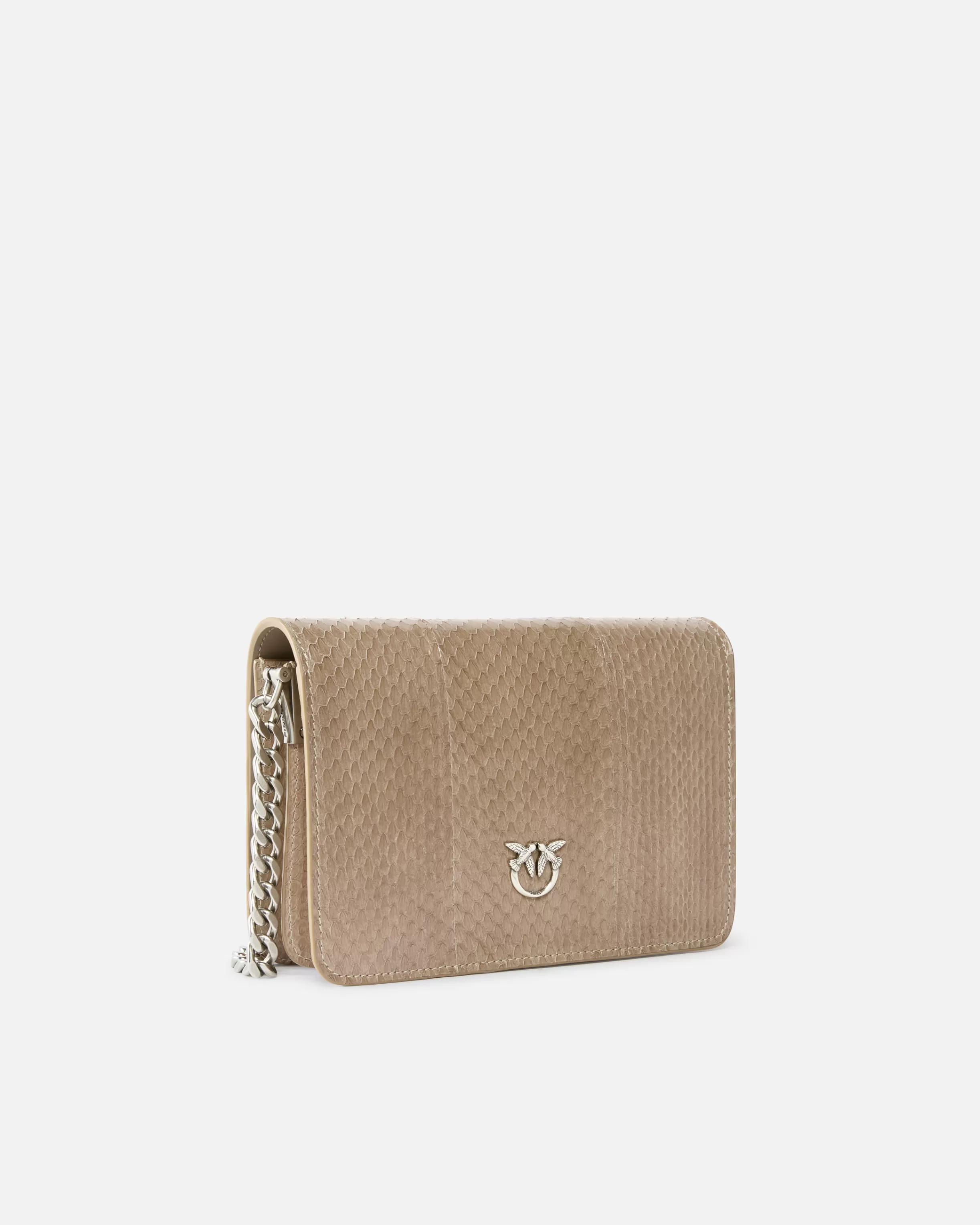 PINKO Mini Love Bag crossbody bag in glossy reptile Galleria.