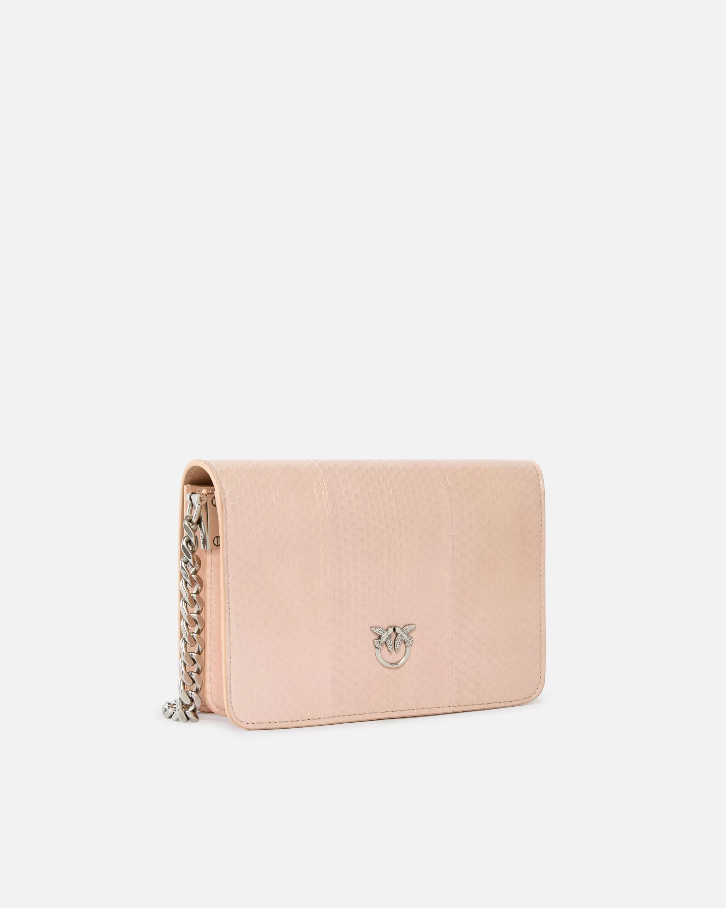 PINKO Mini Love Bag crossbody bag in glossy reptile Galleria.