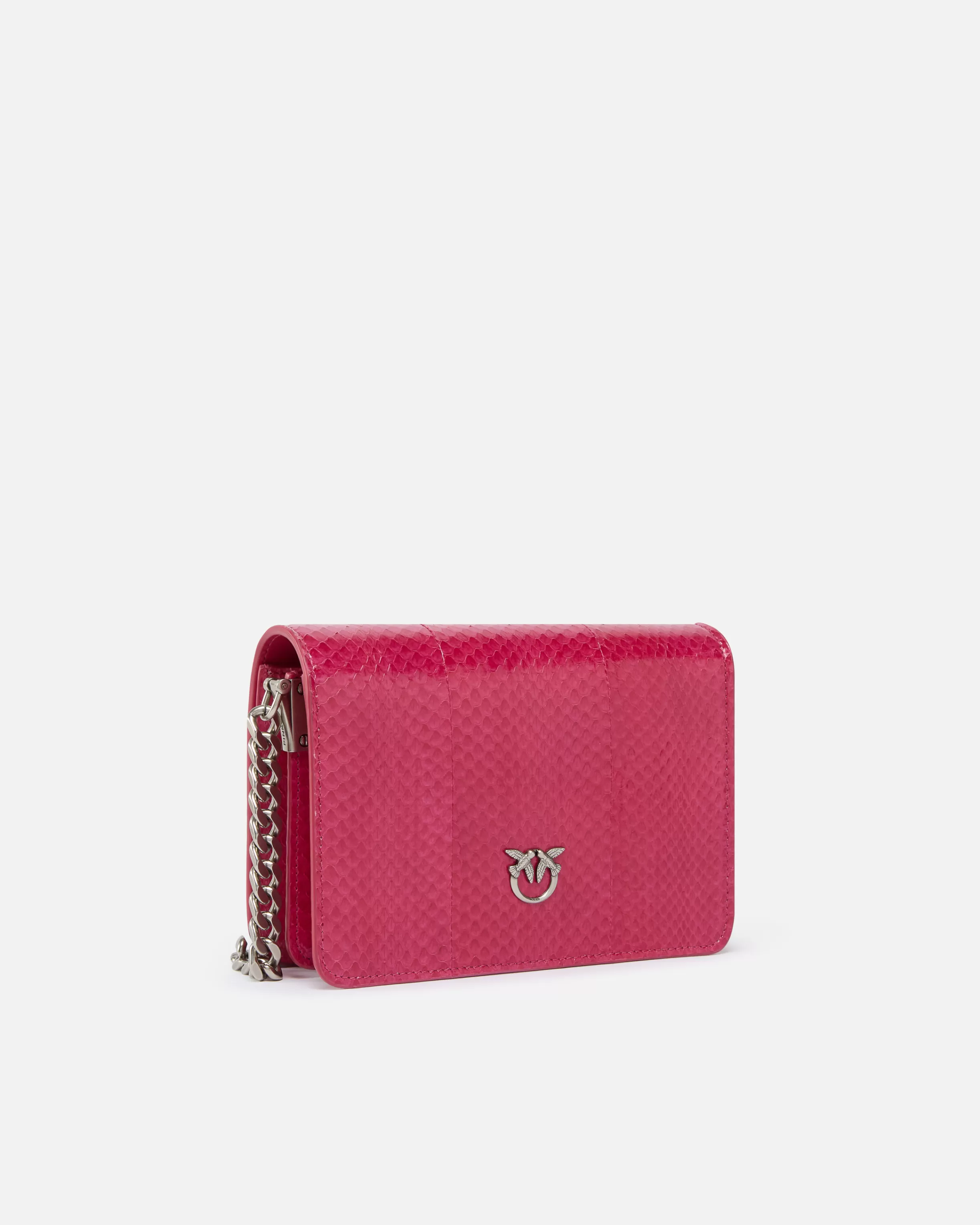 PINKO Mini Love Bag crossbody bag in glossy reptile Galleria.