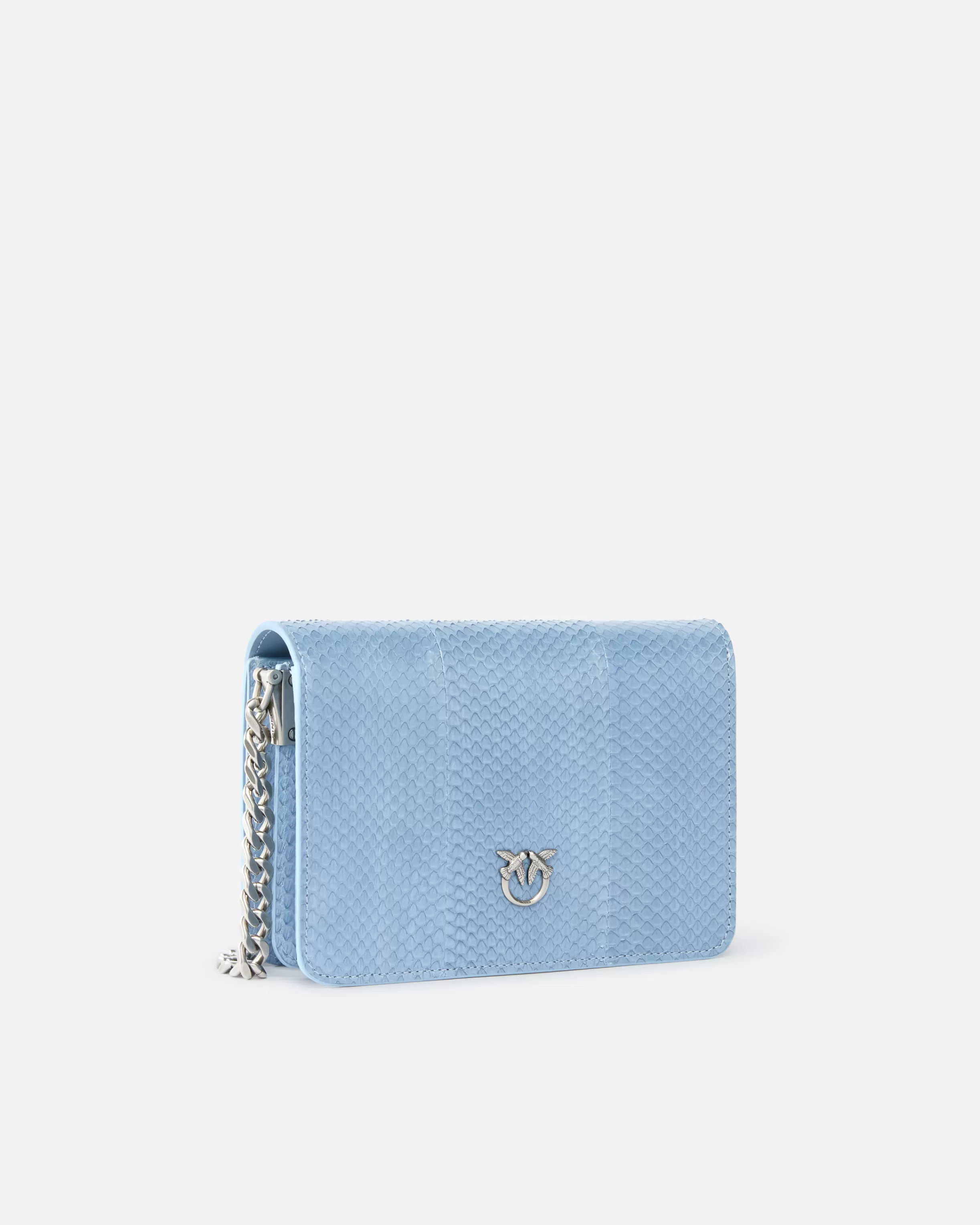 PINKO Mini Love Bag crossbody bag in glossy reptile Galleria.