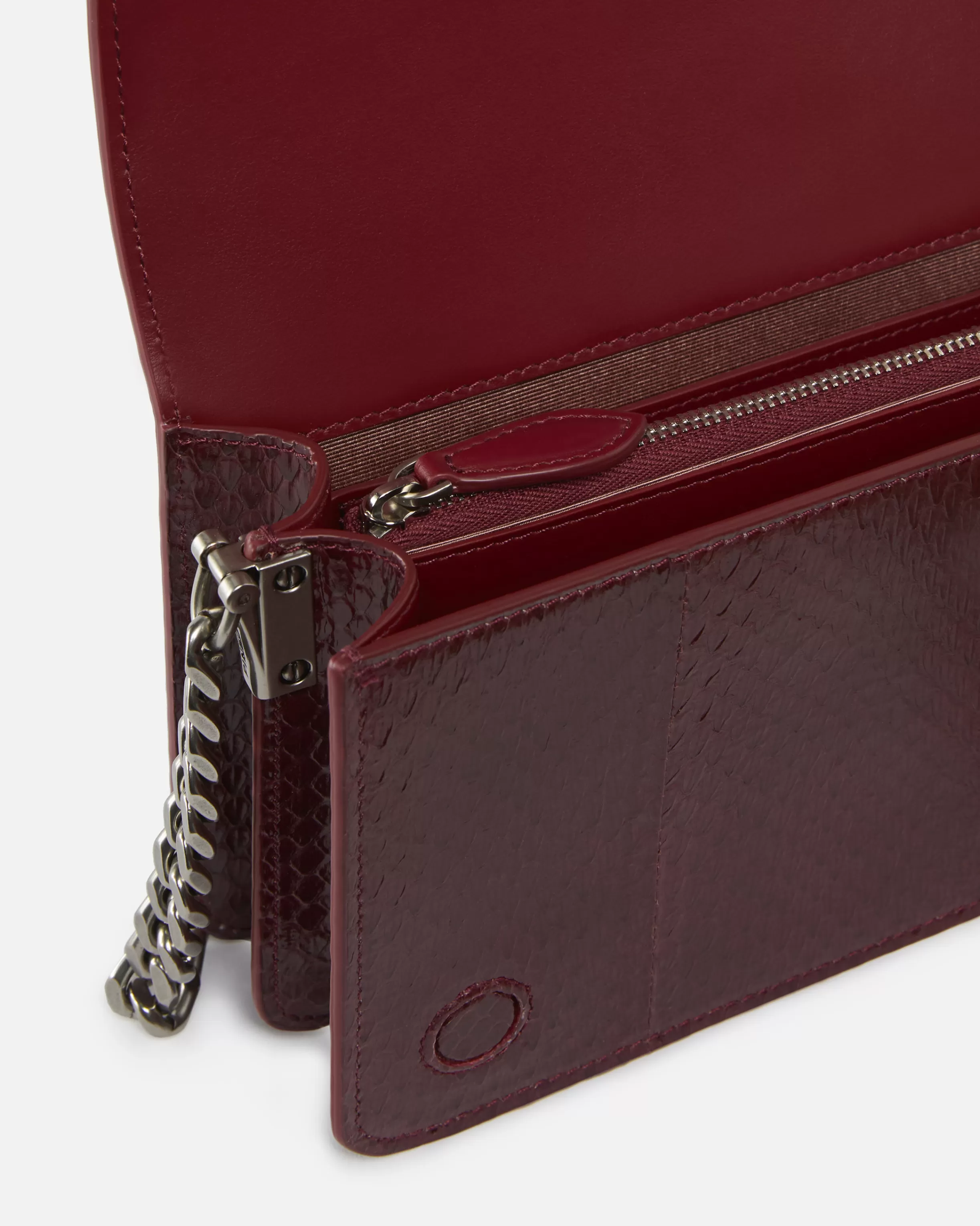 PINKO Mini Love Bag crossbody bag in glossy reptile Galleria.