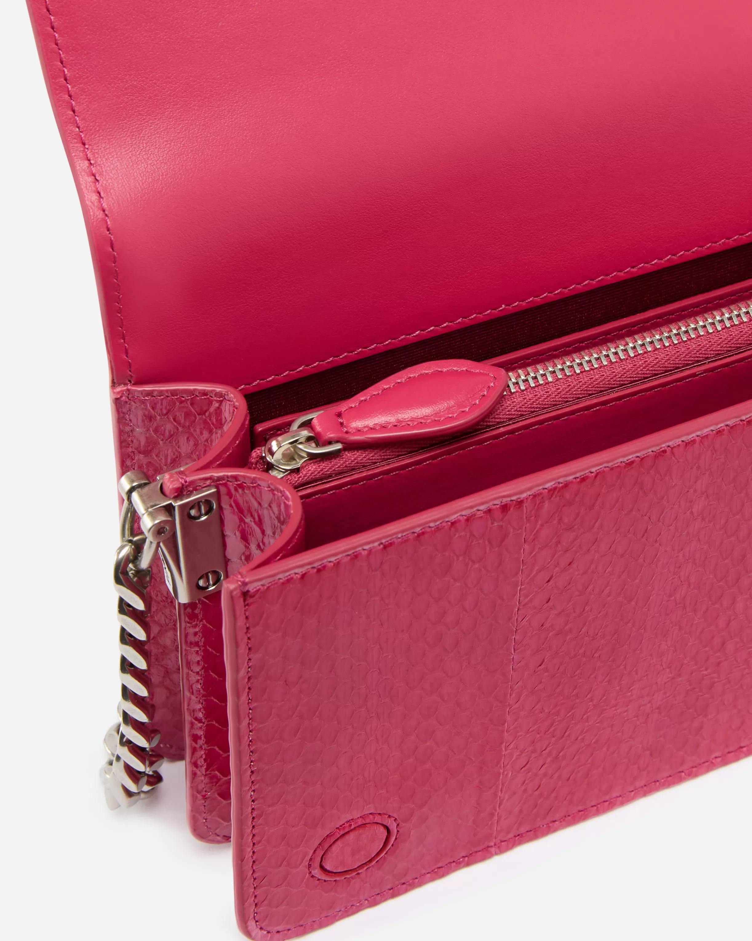 PINKO Mini Love Bag crossbody bag in glossy reptile Galleria.