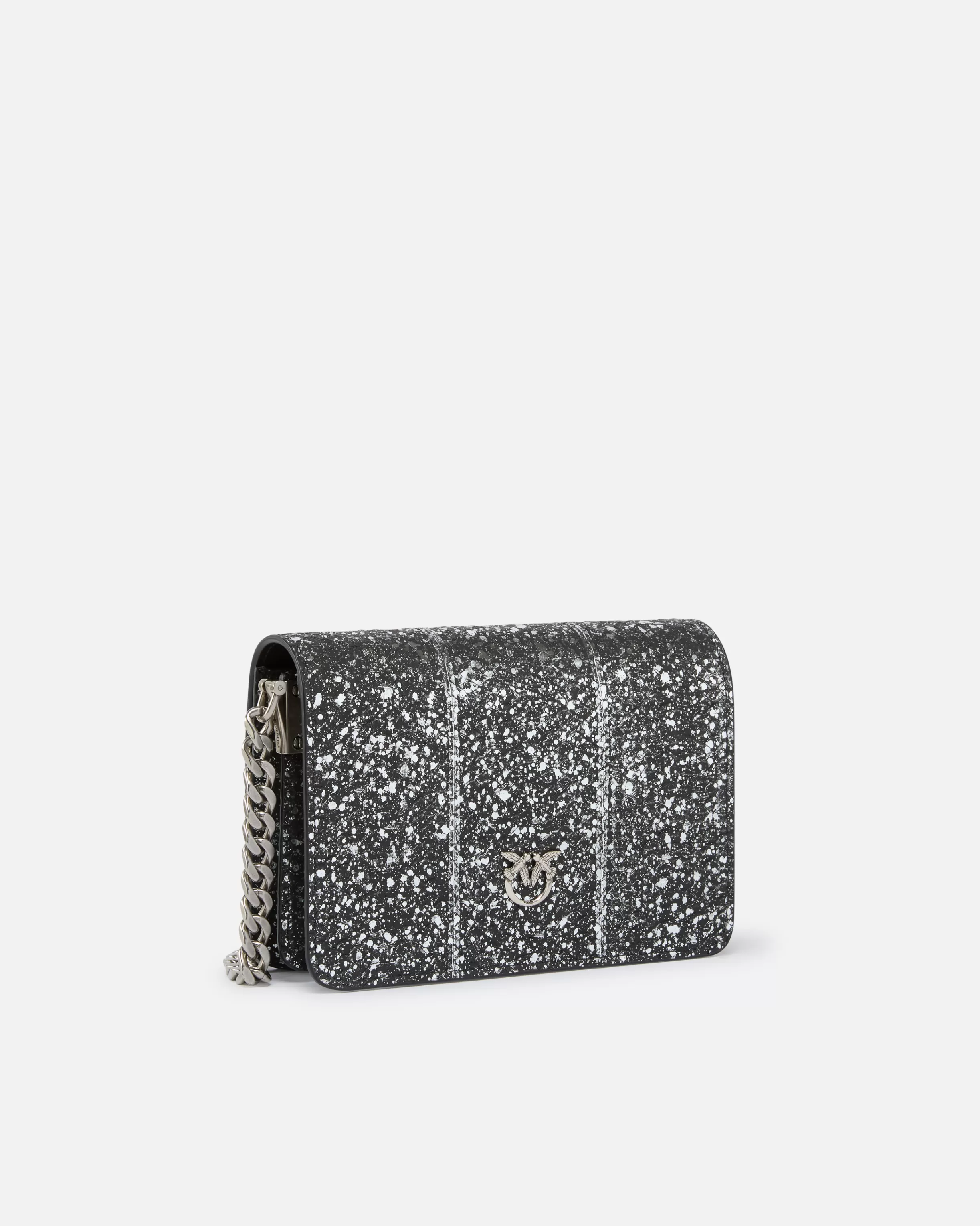 PINKO Mini Love Bag crossbody bag in laminated reptile Galleria.
