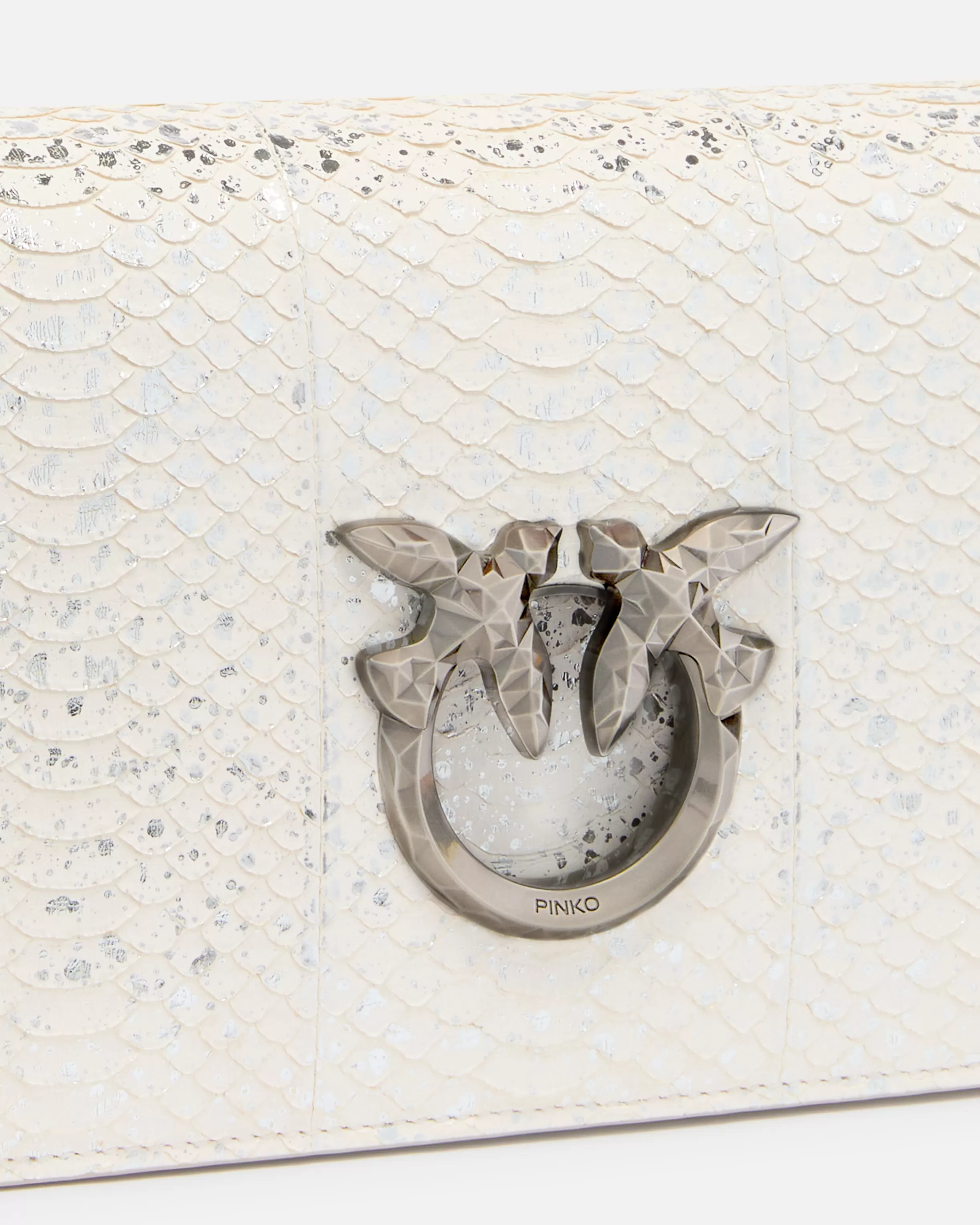 PINKO Mini Love Bag crossbody bag in laminated reptile Galleria.