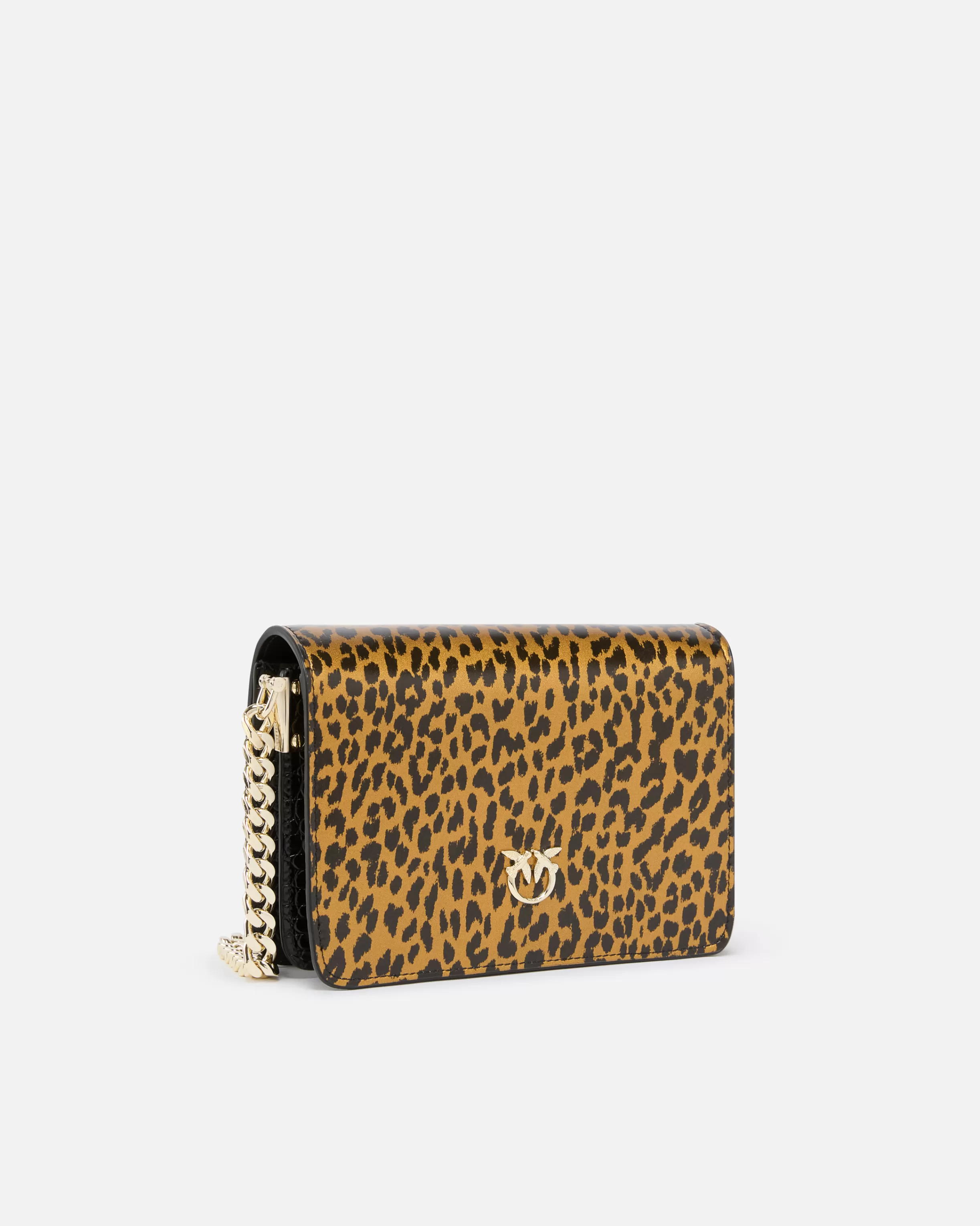 PINKO Mini Love Bag leopard print crossbody bag Galleria.