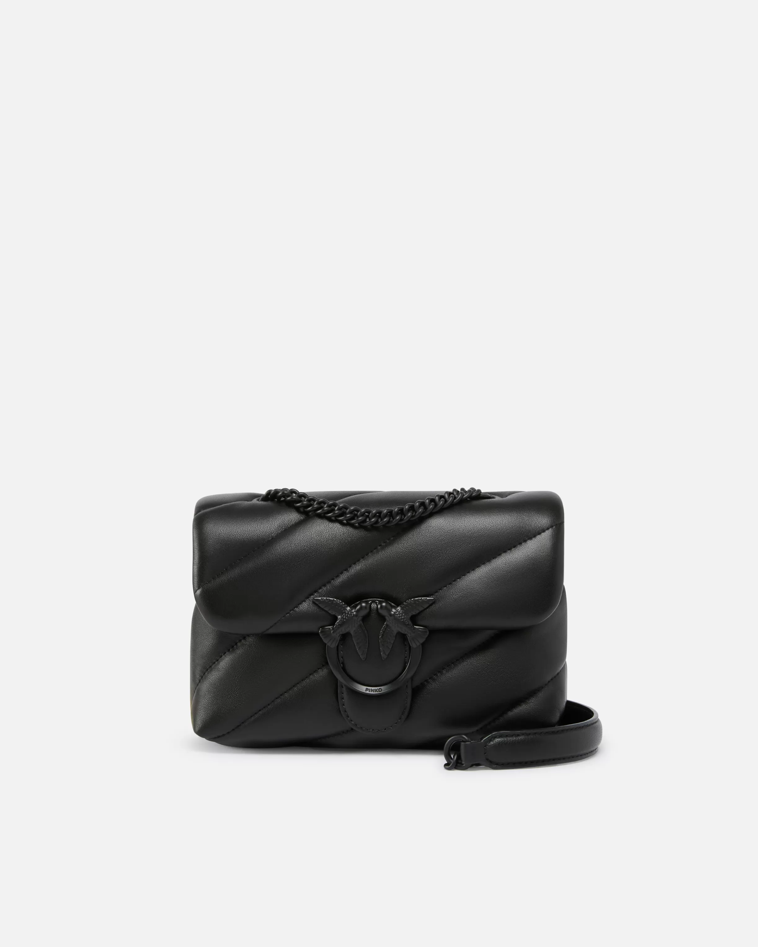 PINKO Mini Love Bag Puff in colour-block nappa leather