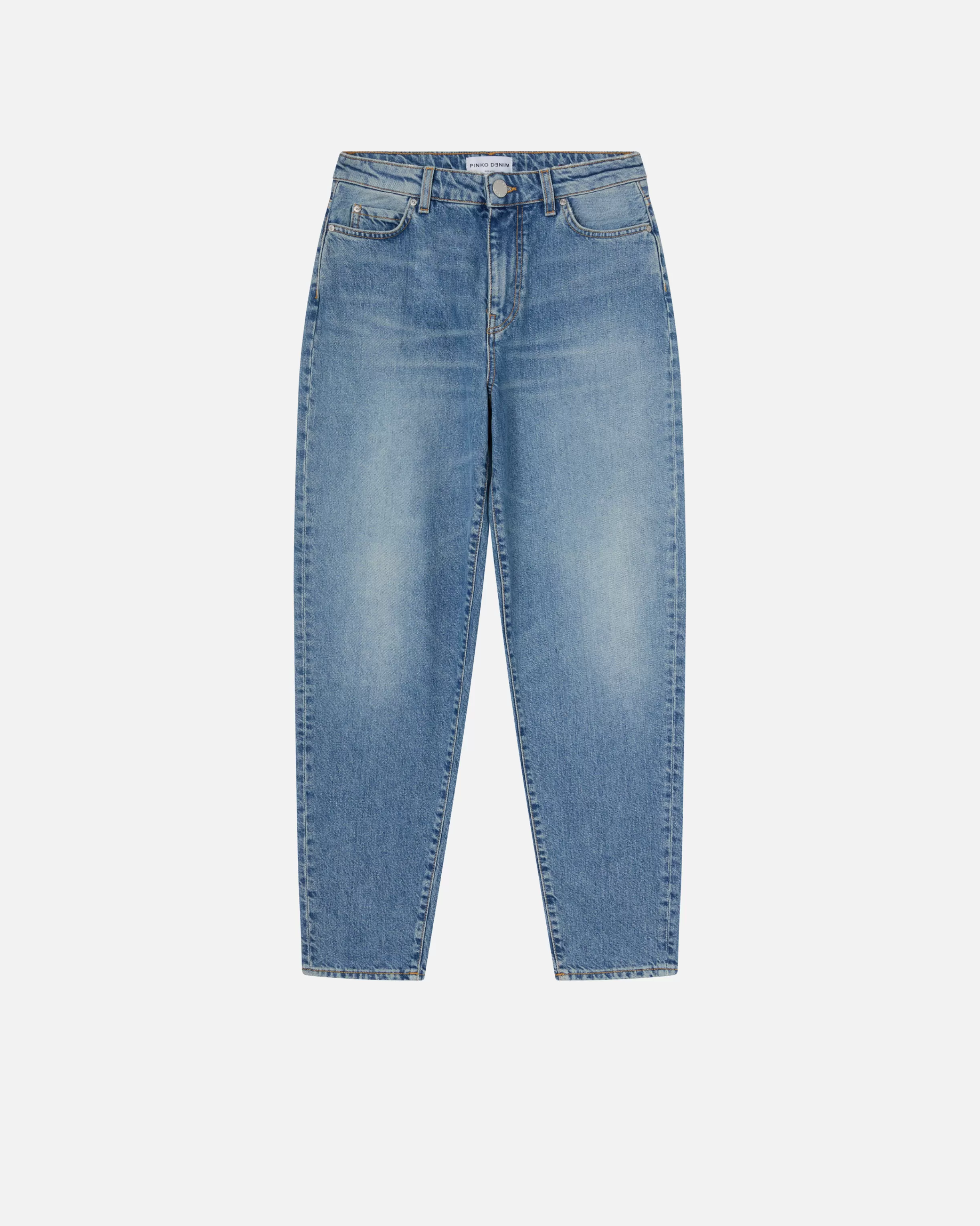 PINKO Mom-fit jeans with vintage light effect