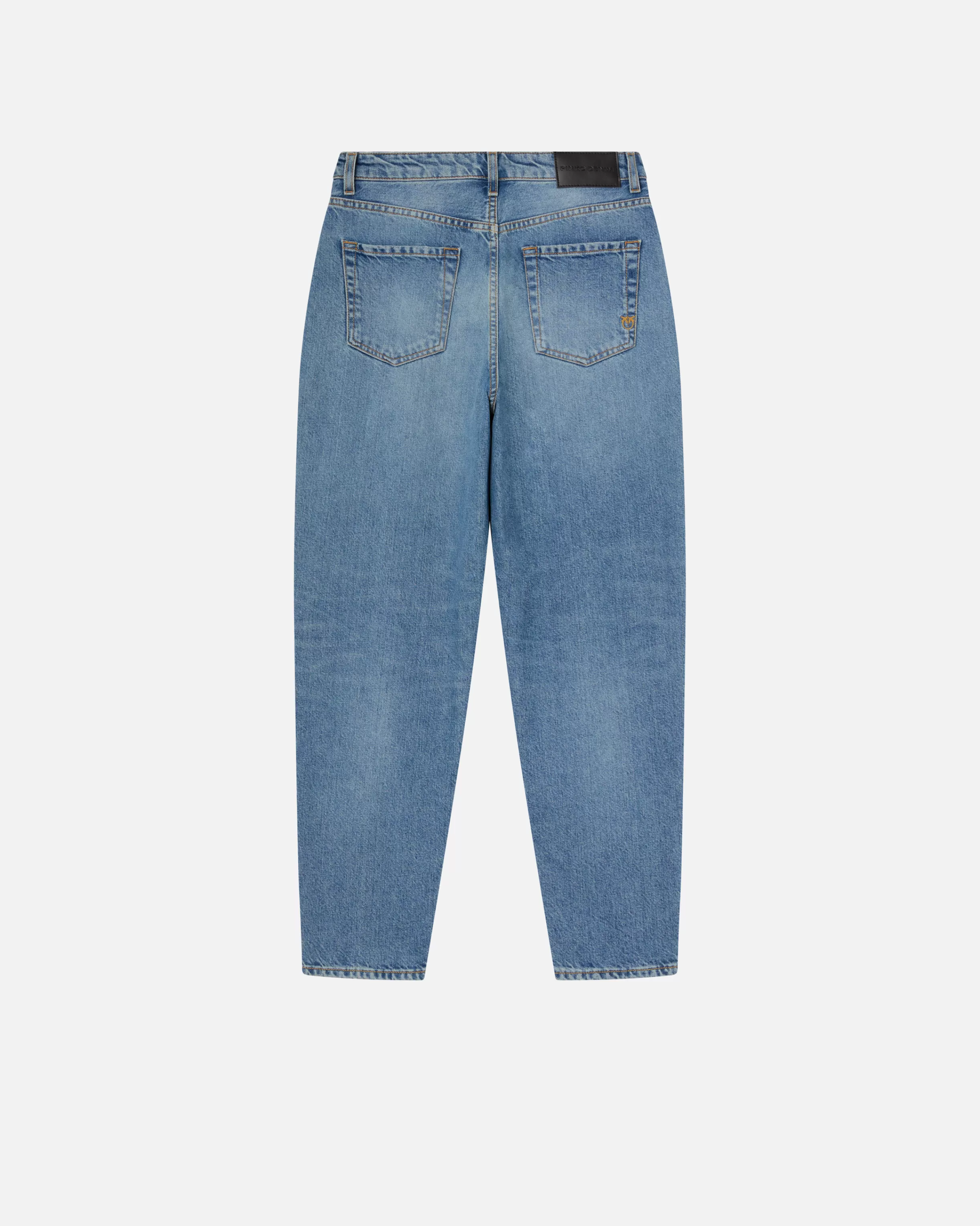 PINKO Mom-fit jeans with vintage light effect