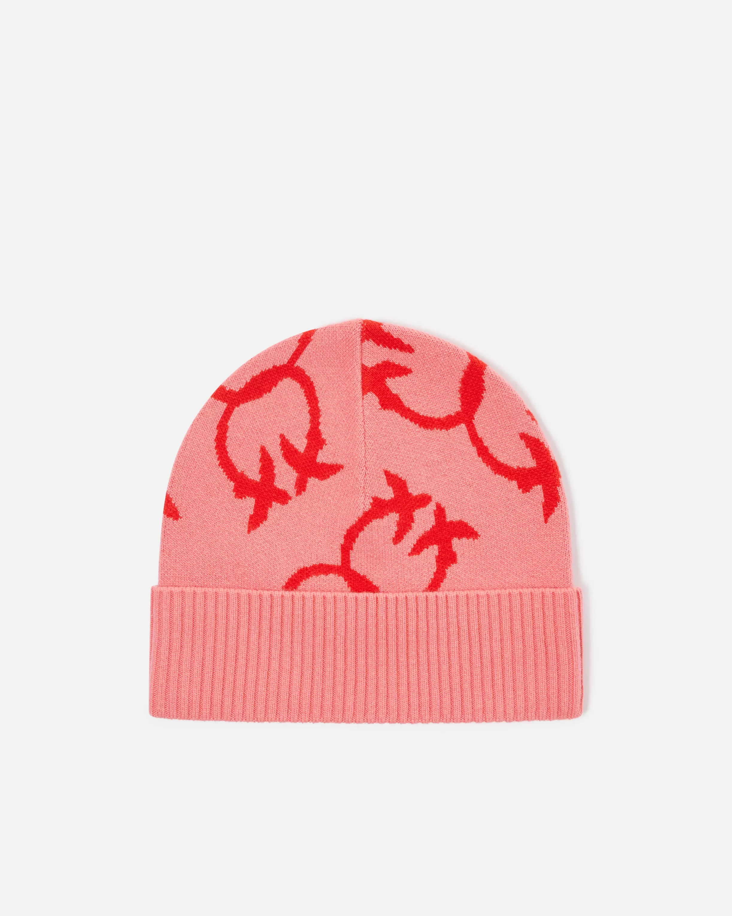 PINKO Monogram jacquard beanie