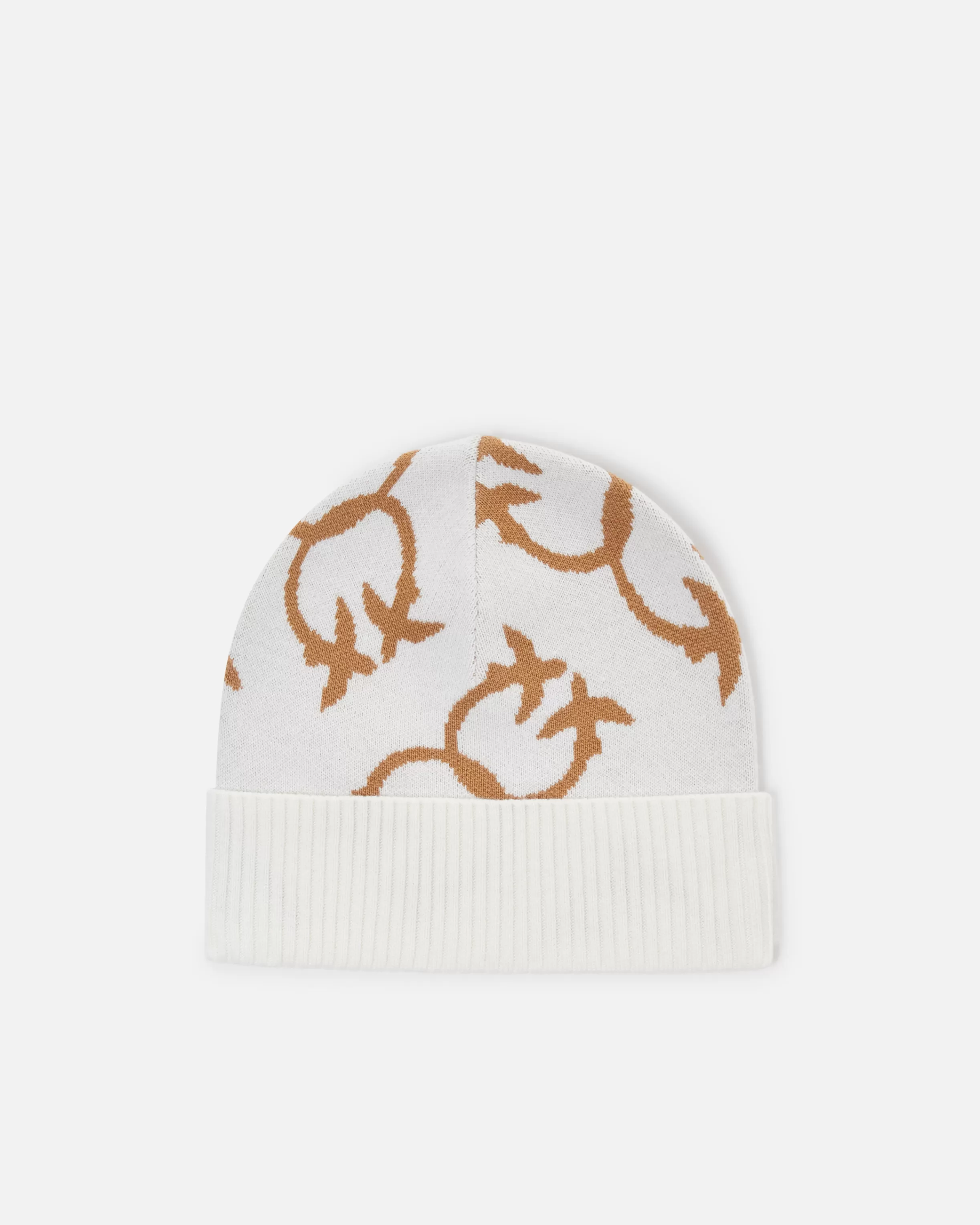 PINKO Monogram jacquard beanie