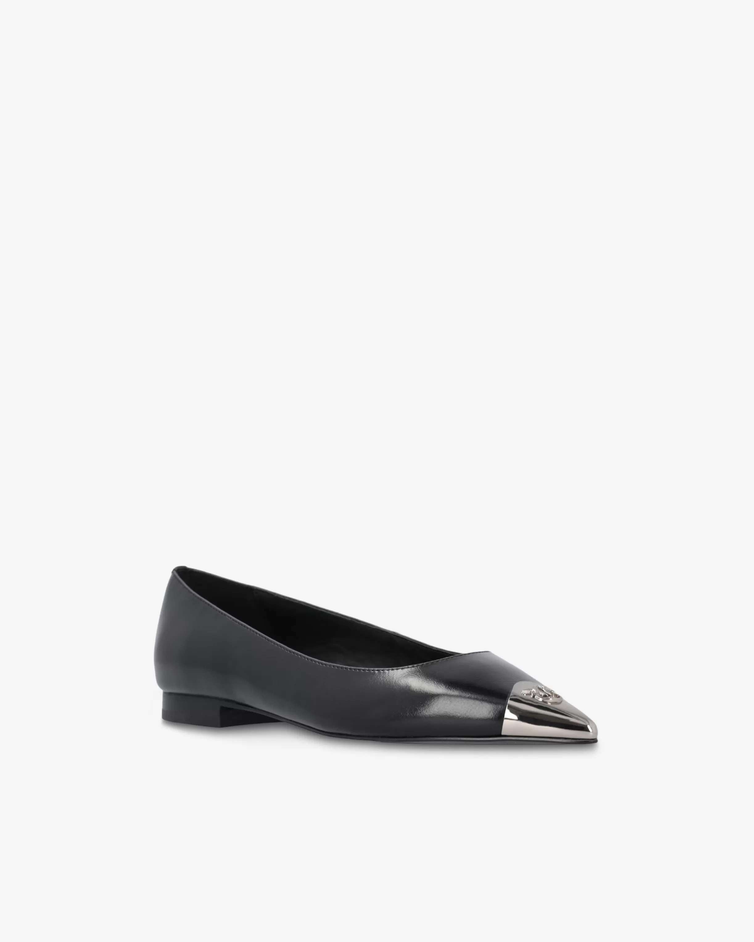 PINKO Nappa leather ballerinas with metal toe