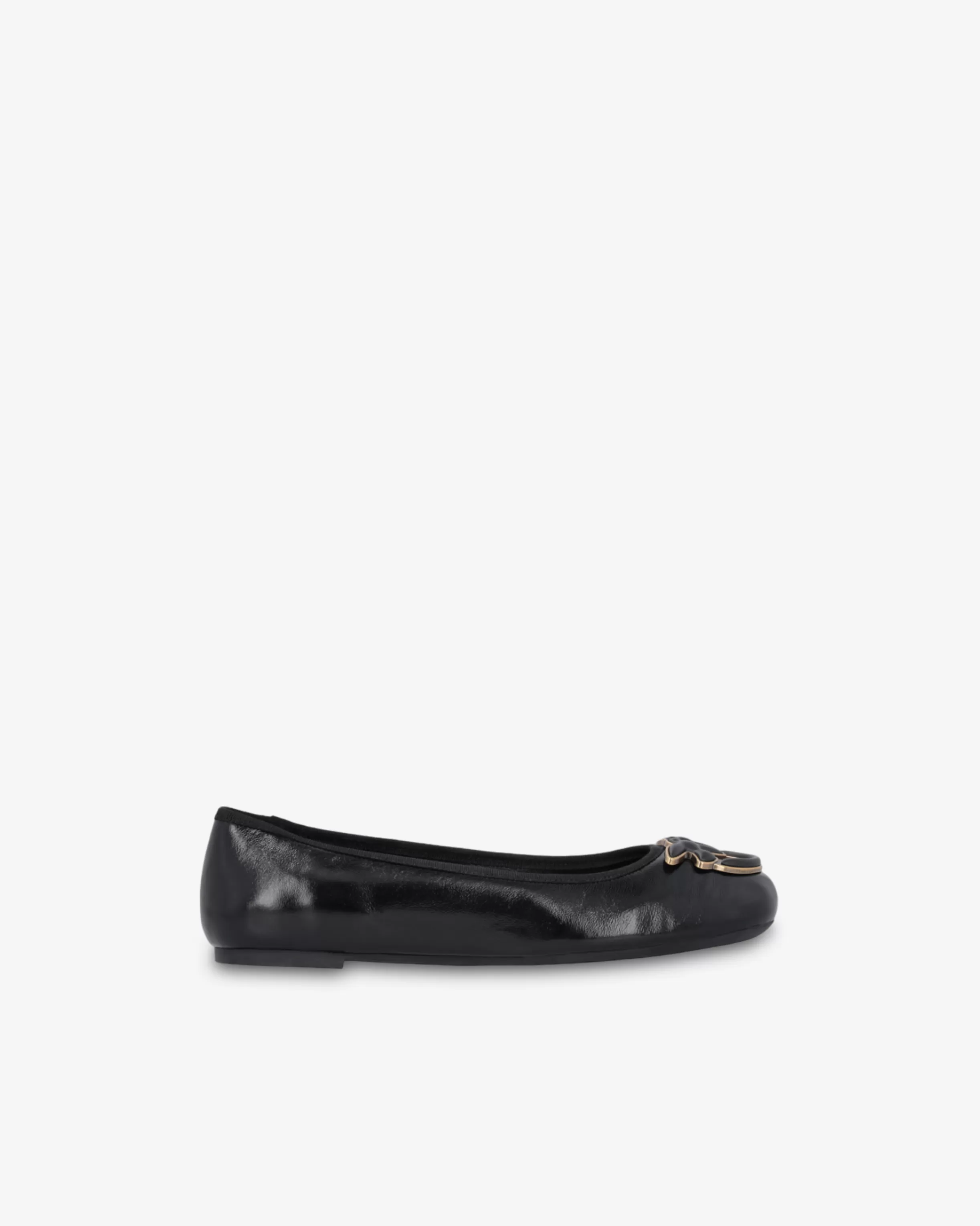 PINKO Nappa leather ballerinas with removable ribbons