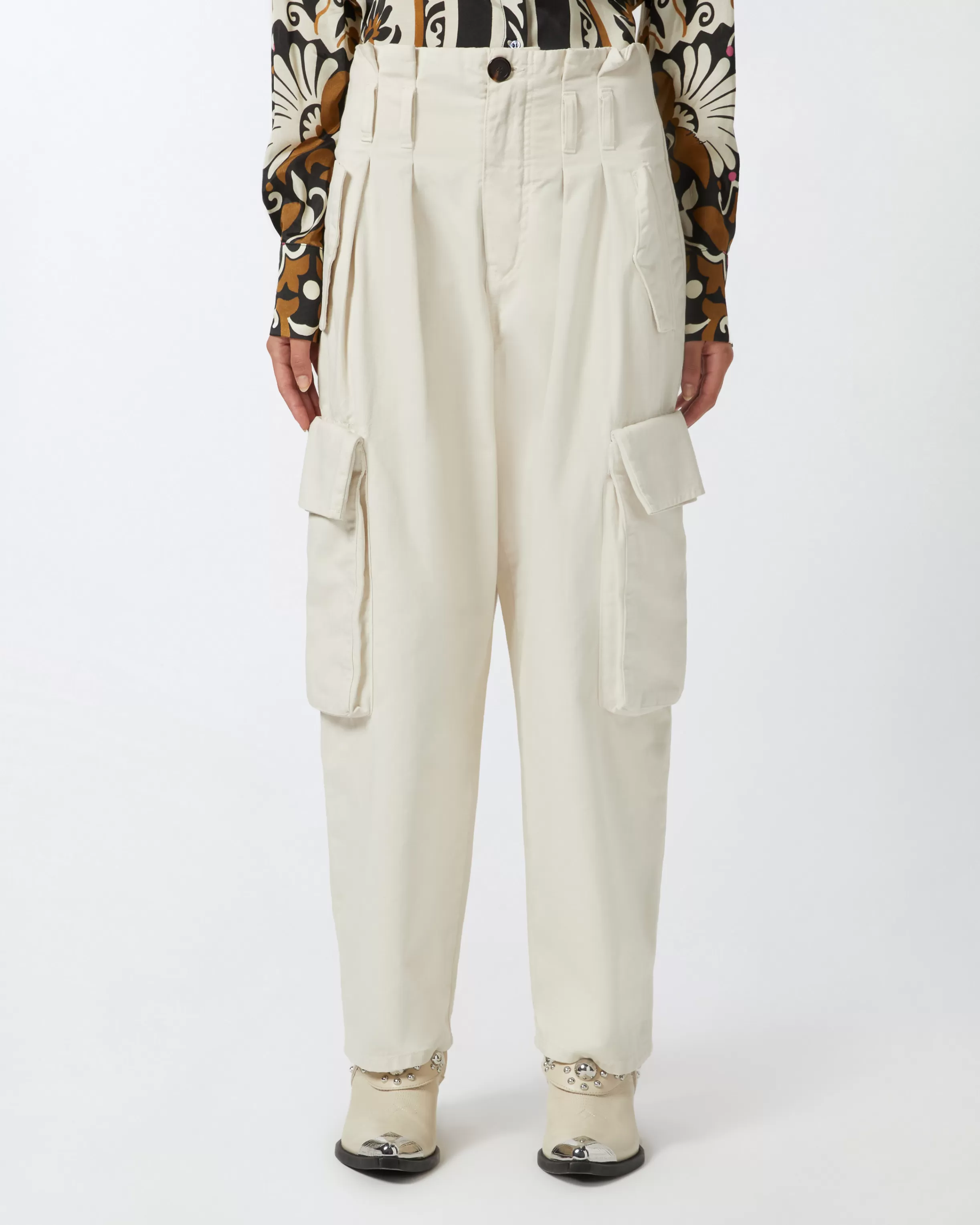 PINKO Oversize cargo trousers with belt