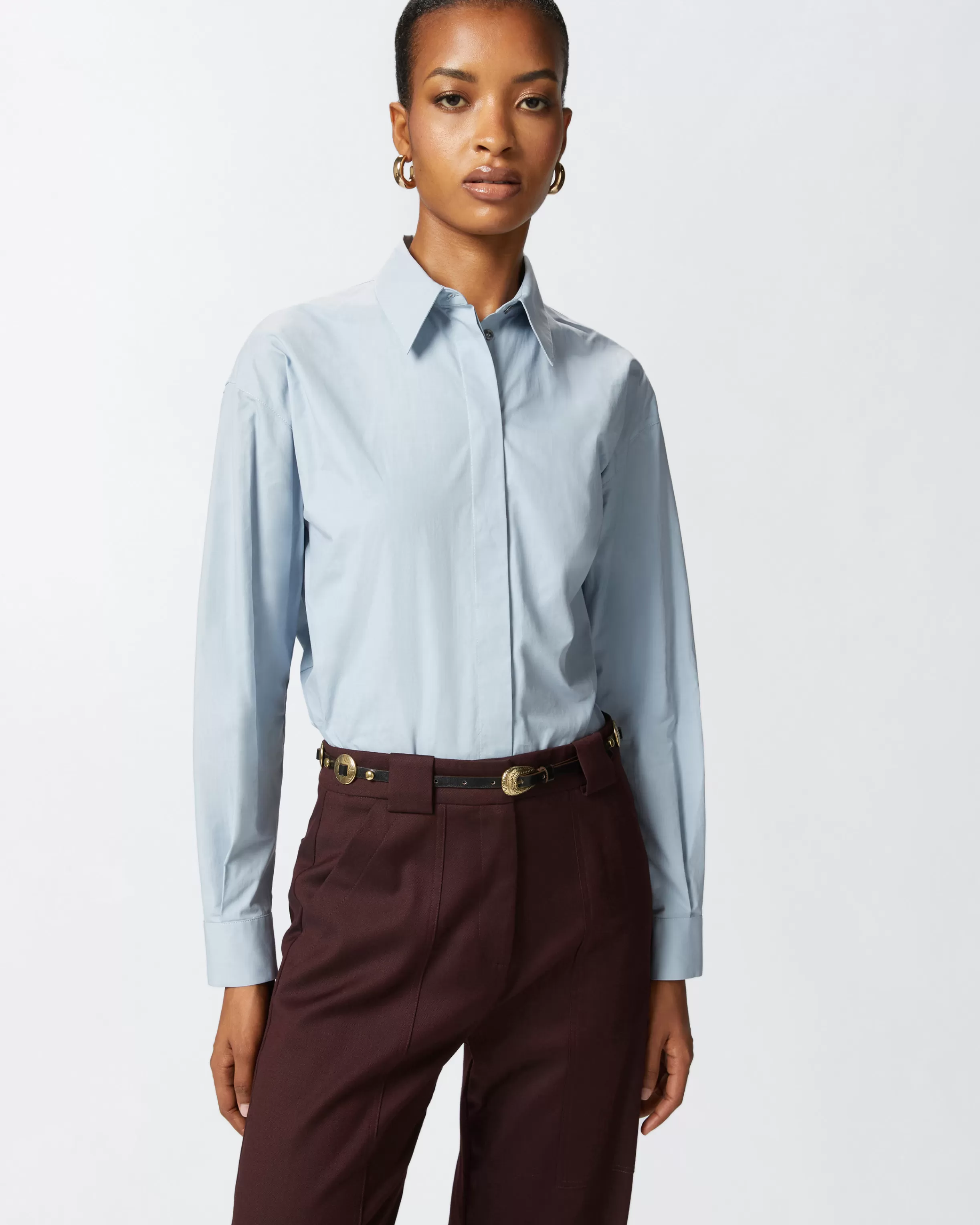 PINKO Oversize poplin shirt