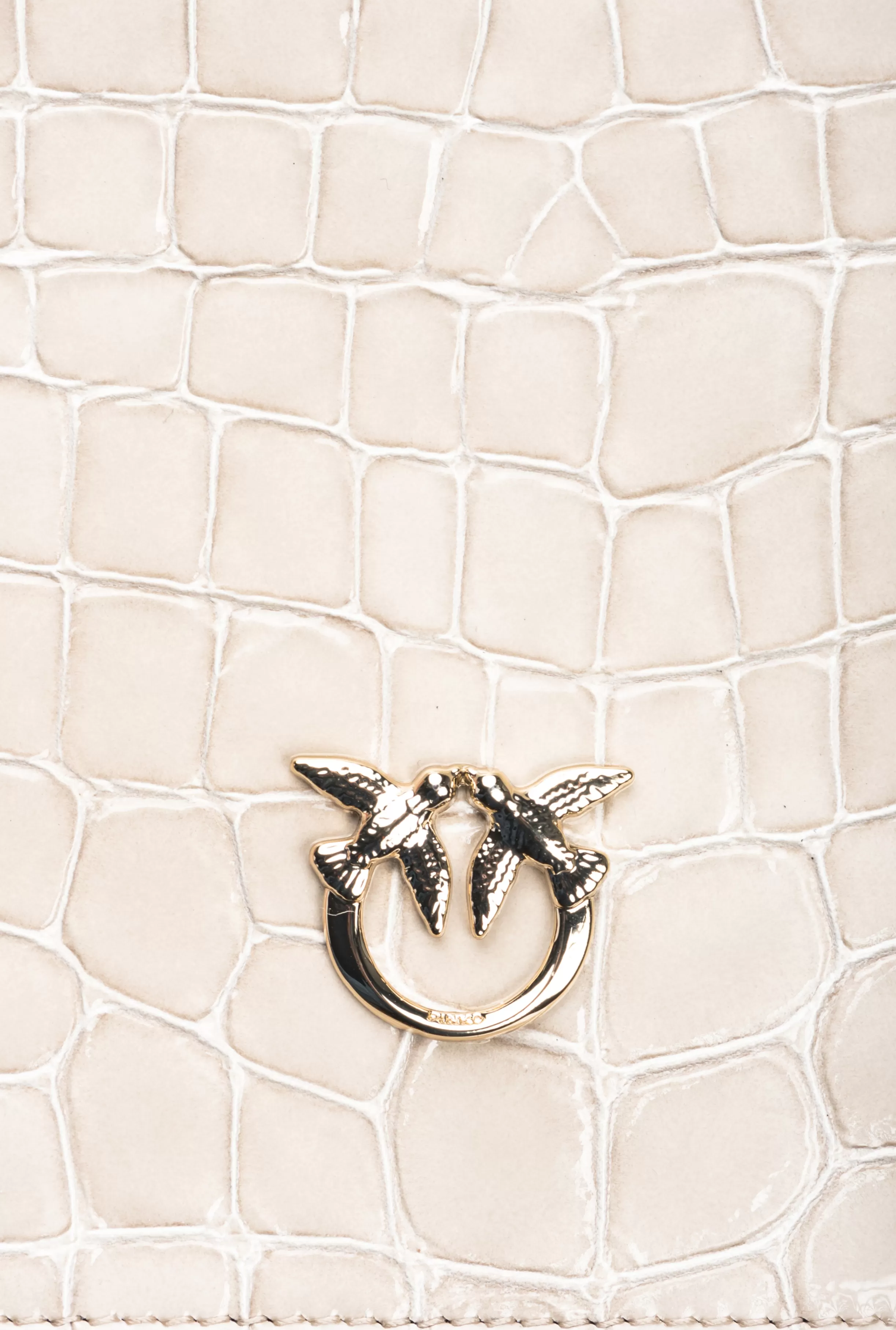 PINKO Galleria Classic Love Bag Click in crocodile- and reptile-print leather