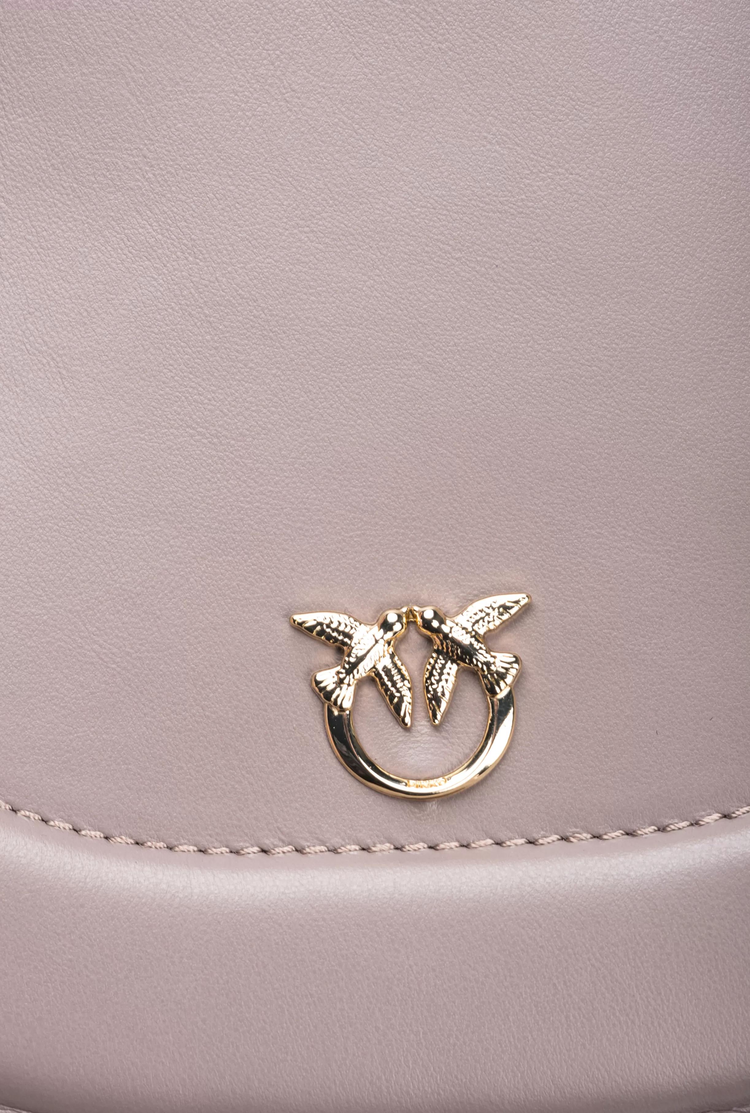 PINKO Galleria Classic Love Bag Click Round with bejewelled buckle