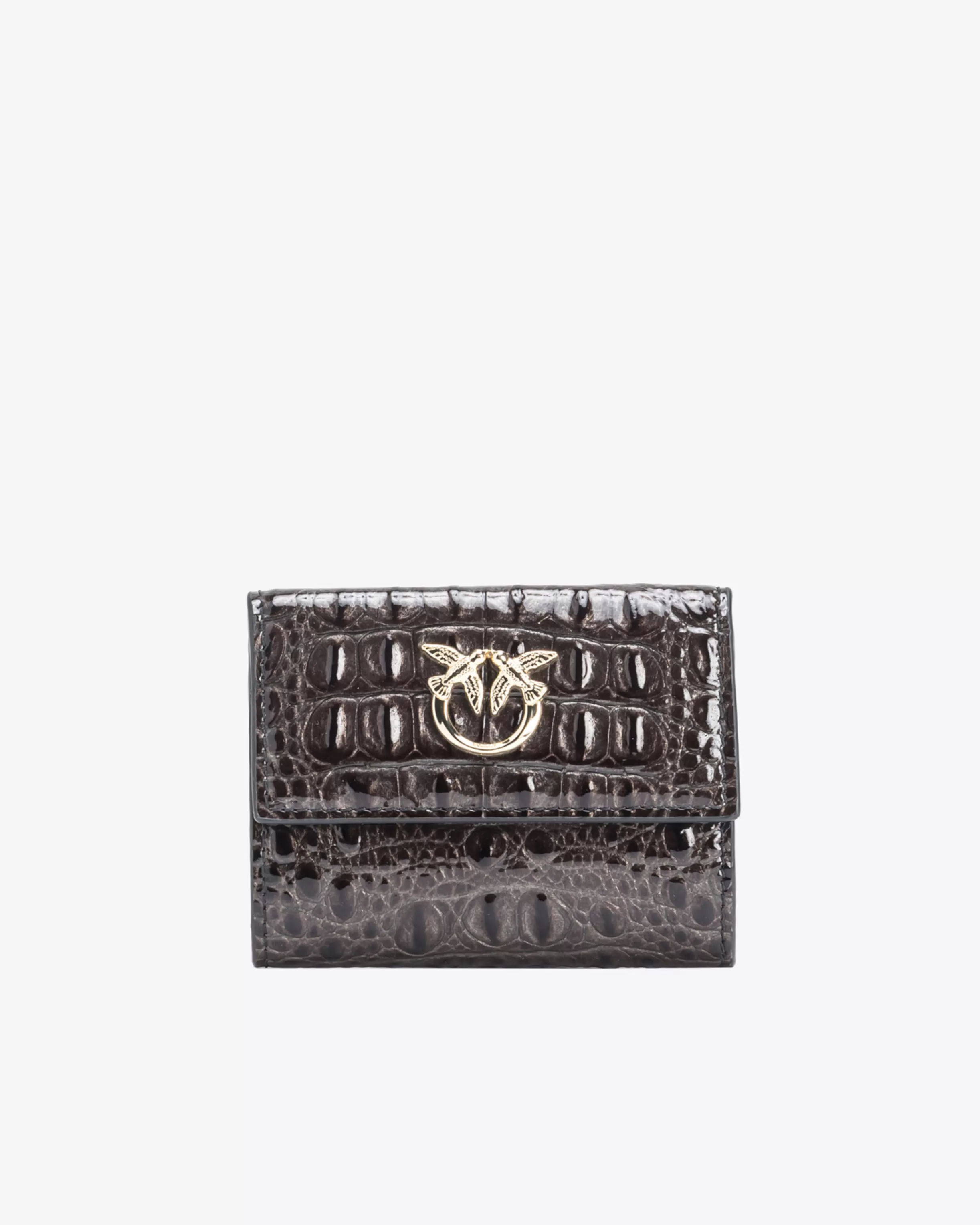 PINKO Galleria croc-print small wallet